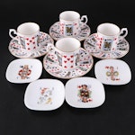 Queen's "Cut for Coffee" Bone China Demitasse Sets and More Card-Themed Dishes