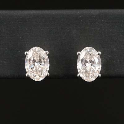 14K 2.28 CTW Lab Grown Diamond Stud Earrings