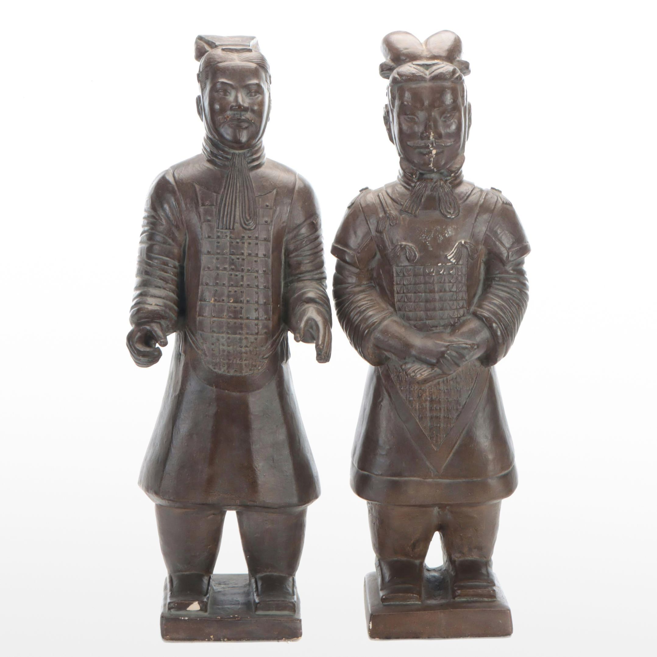 Chinese Cast Composite Replica Terracotta Army Figures