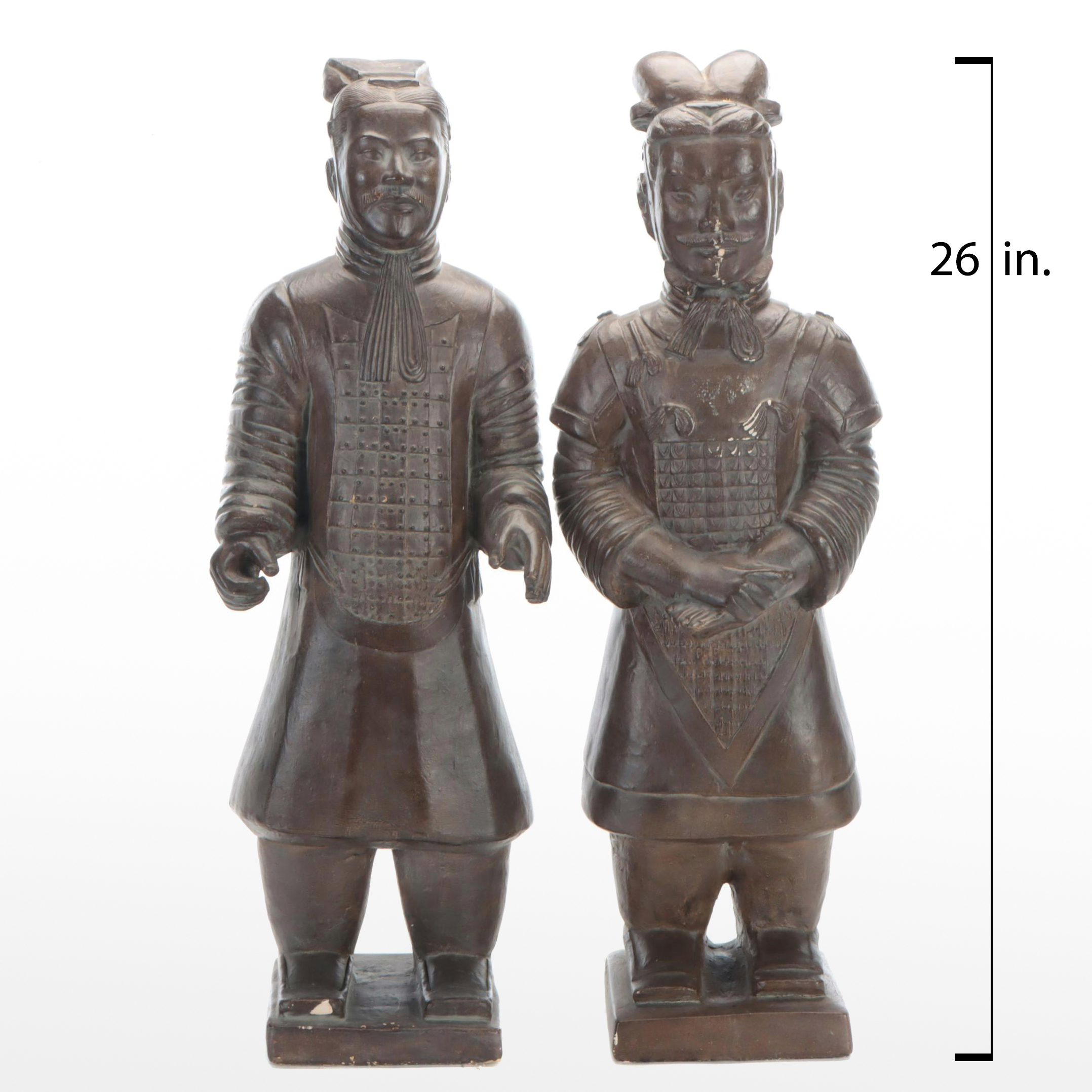 Chinese Cast Composite Replica Terracotta Army Figures