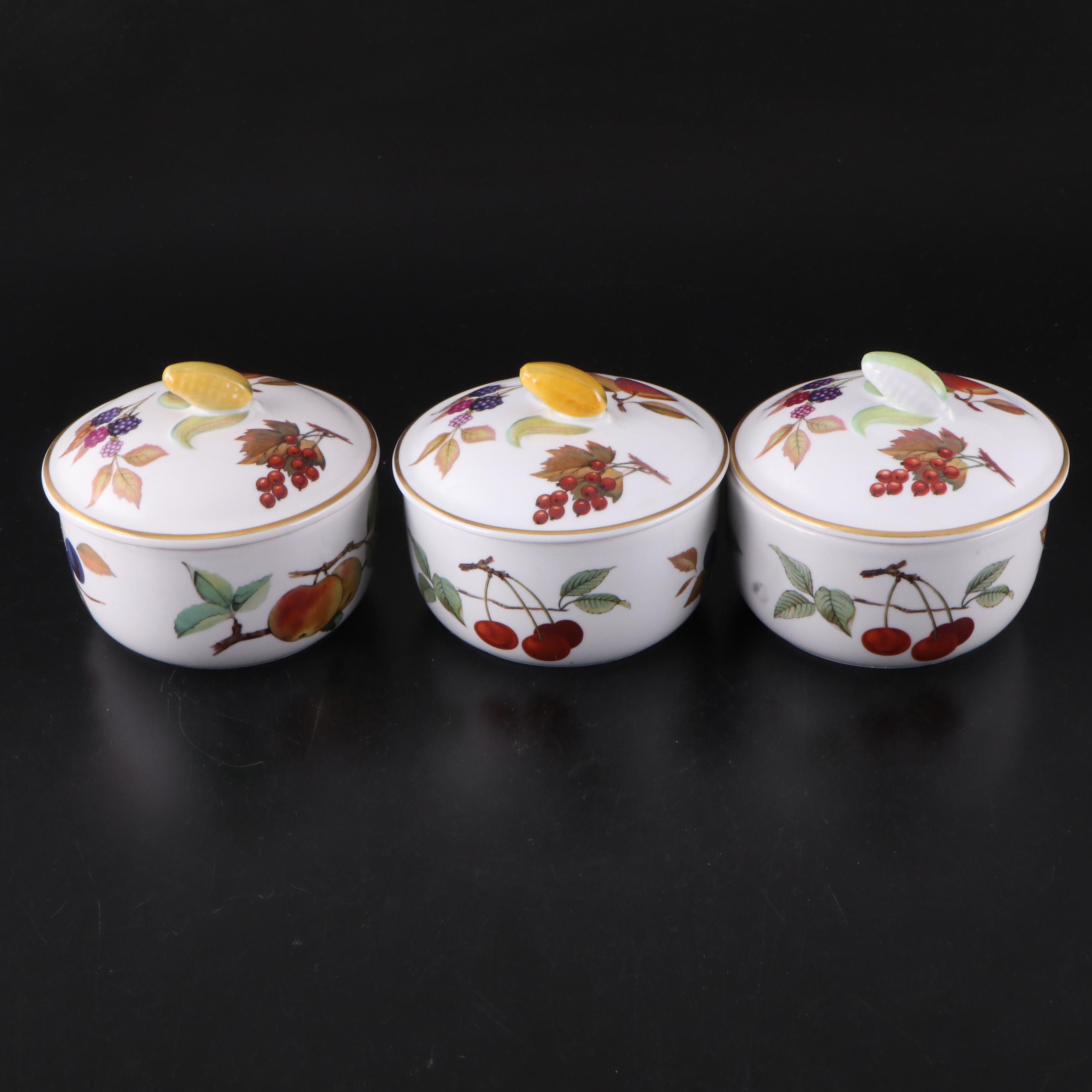 Royal Worcester "Evesham" Porcelain Vase and Tableware