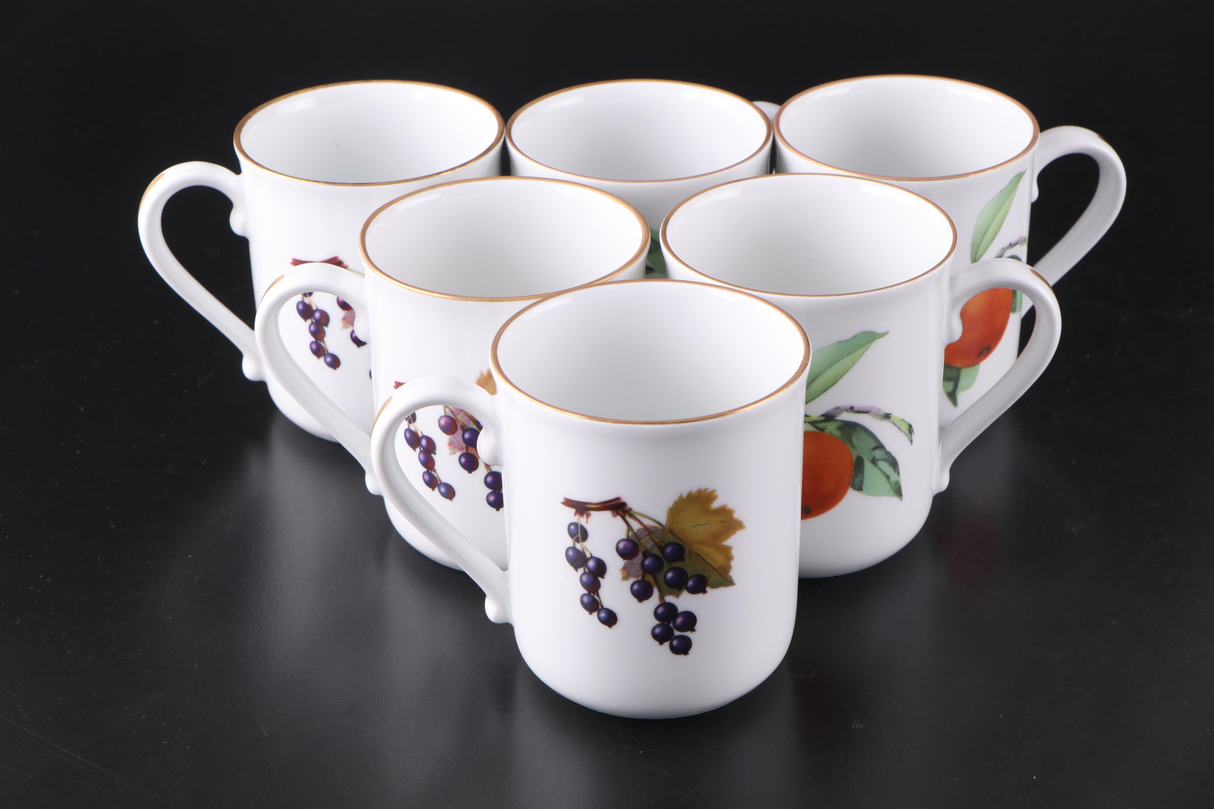 Royal Worcester "Evesham" Porcelain Vase and Tableware