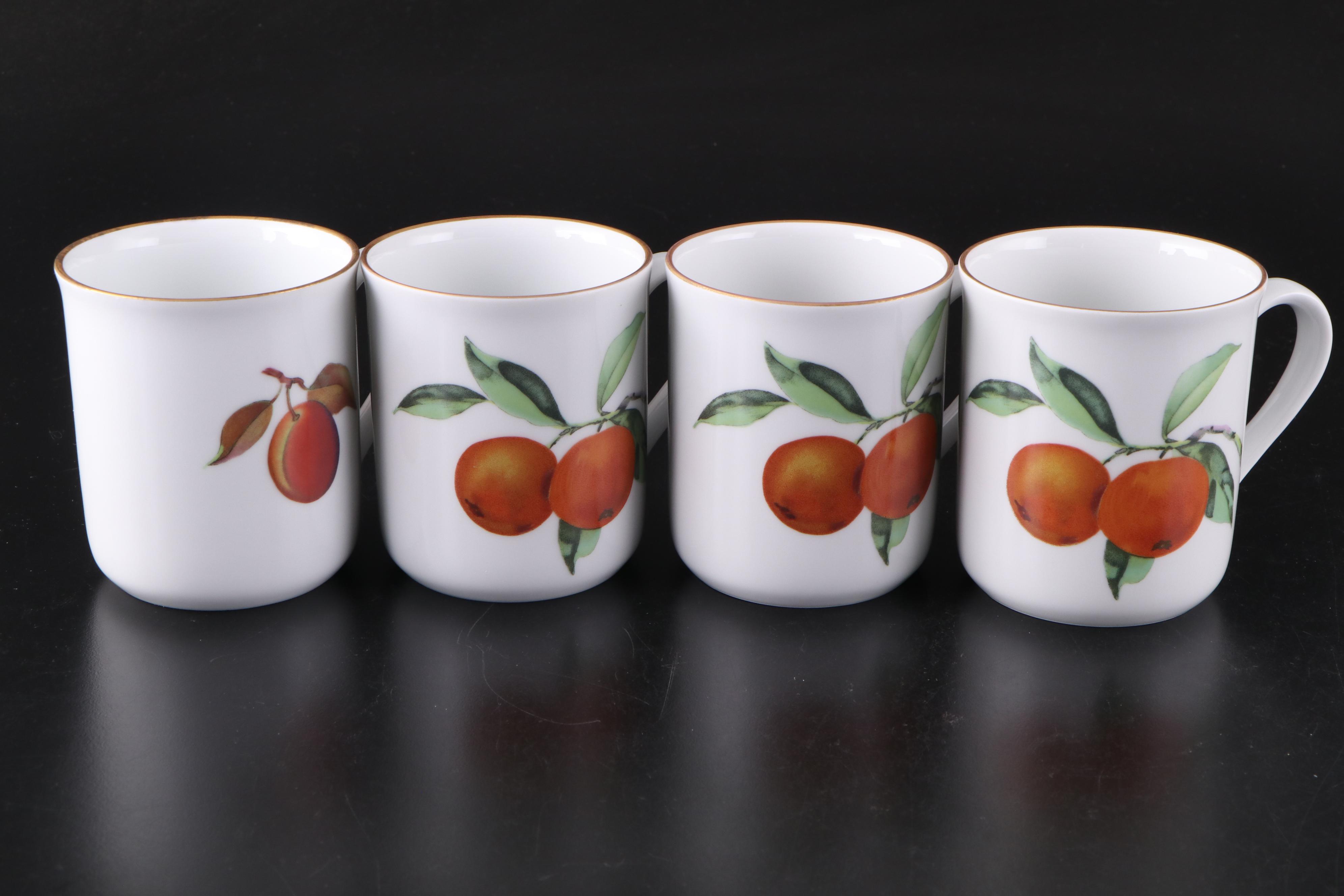 Royal Worcester "Evesham" Porcelain Vase and Tableware