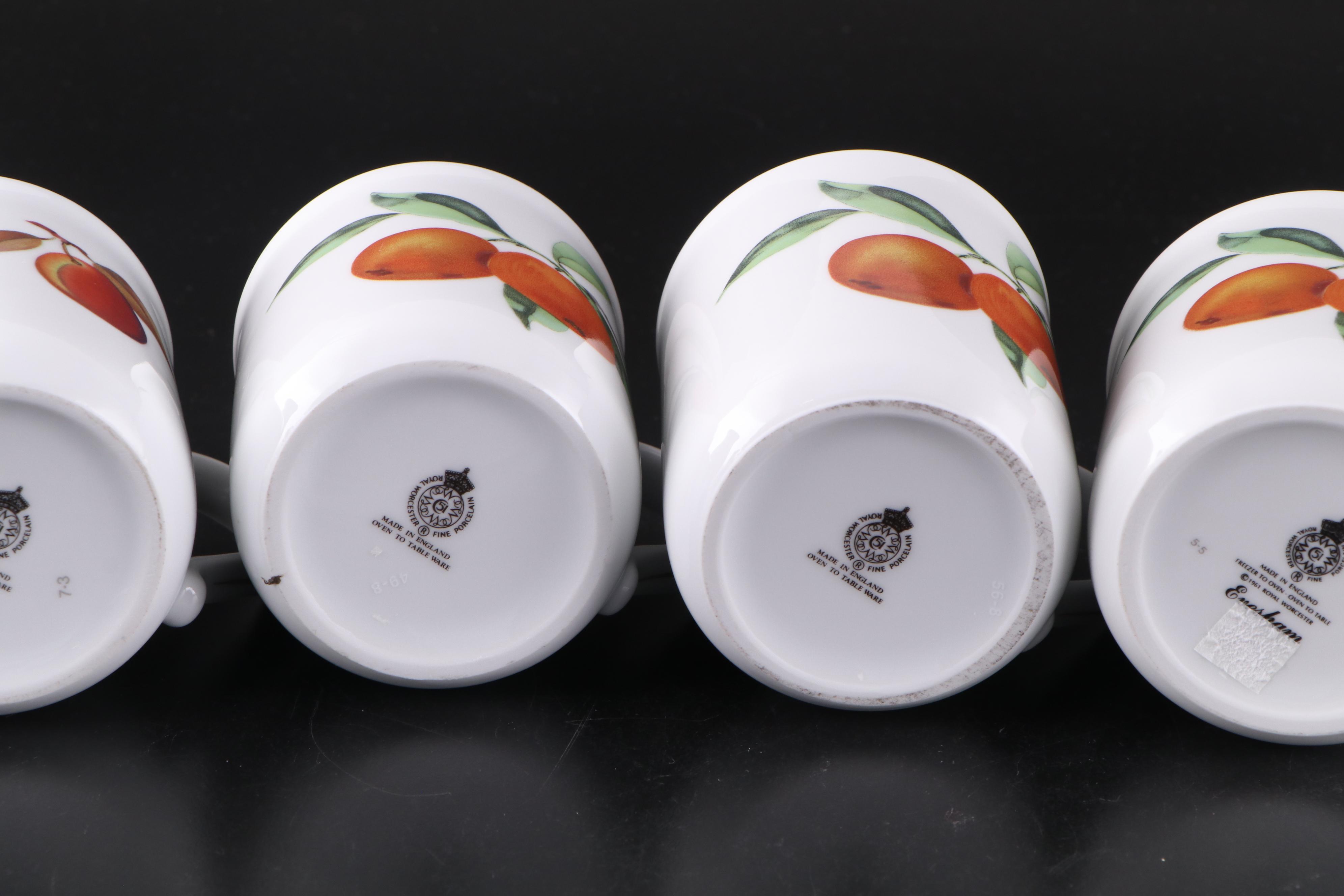 Royal Worcester "Evesham" Porcelain Vase and Tableware