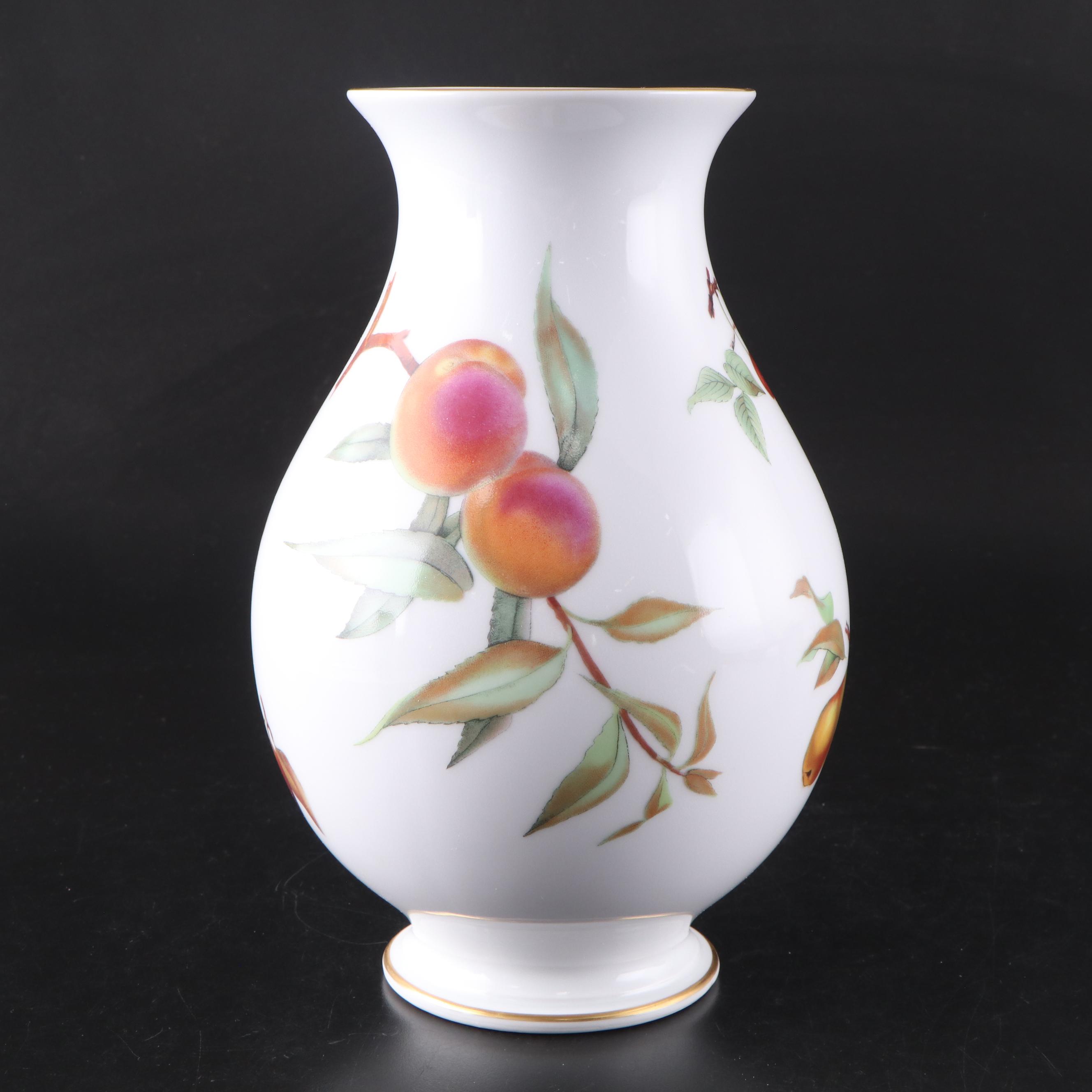 Royal Worcester "Evesham" Porcelain Vase and Tableware