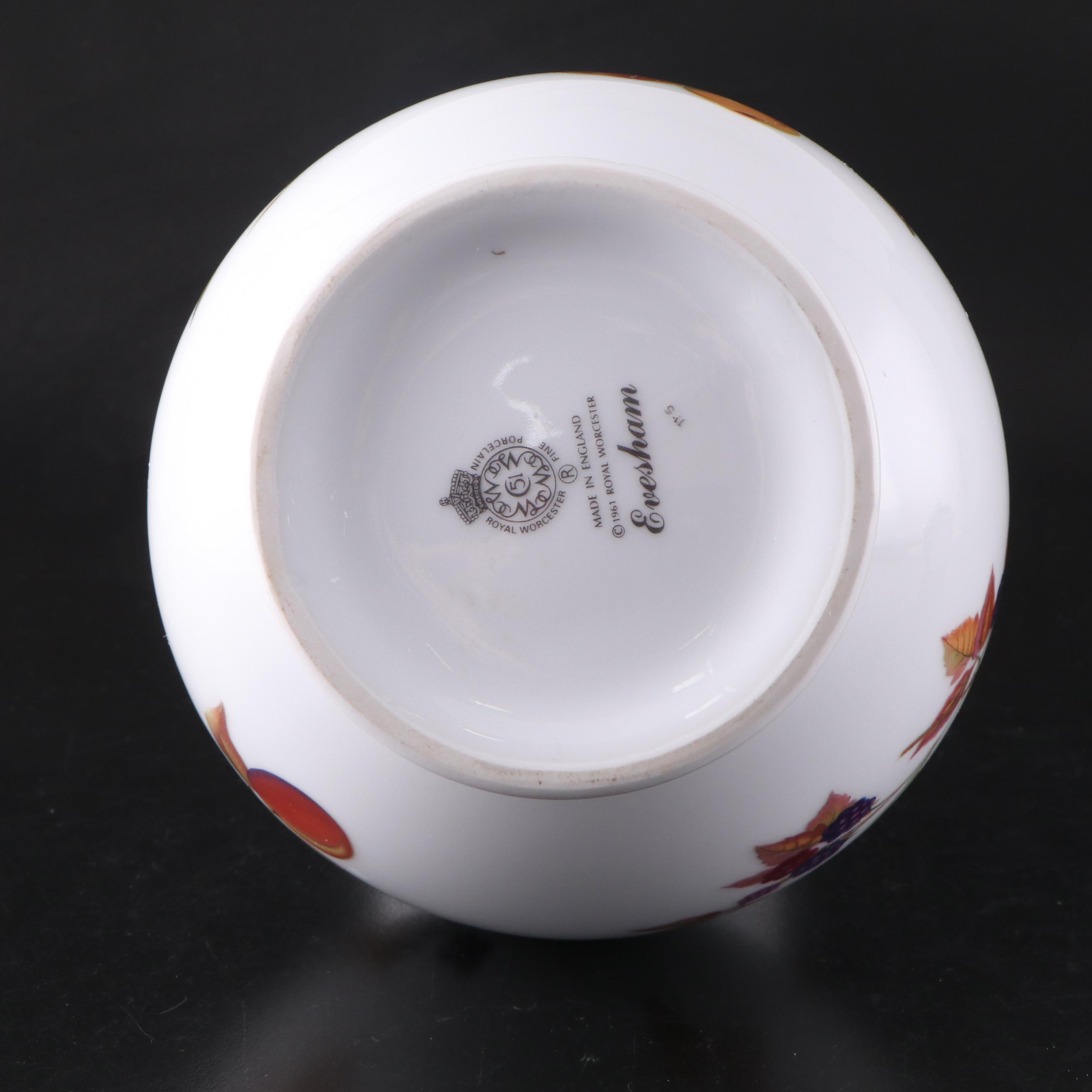 Royal Worcester "Evesham" Porcelain Vase and Tableware