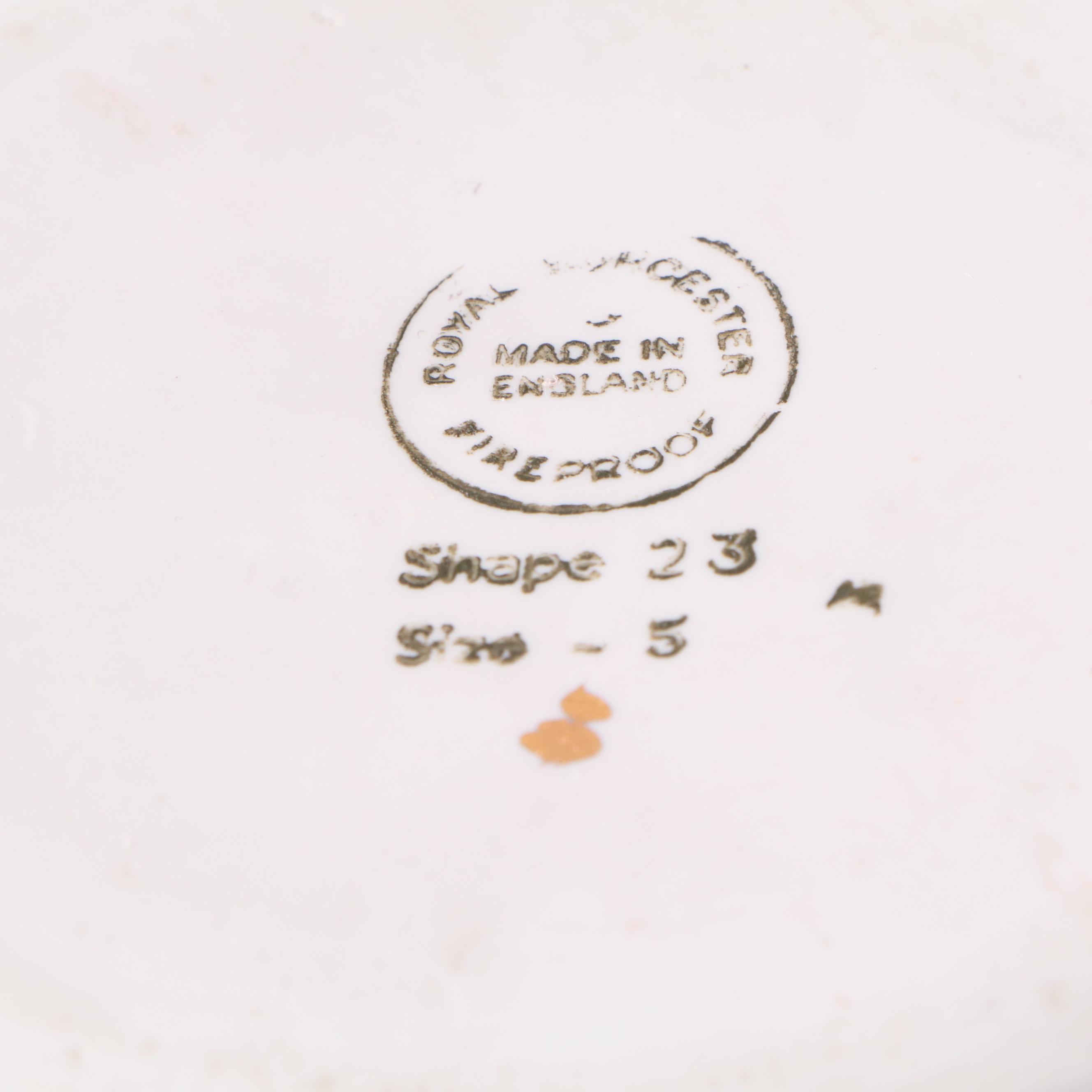 Royal Worcester "Evesham" Porcelain Vase and Tableware