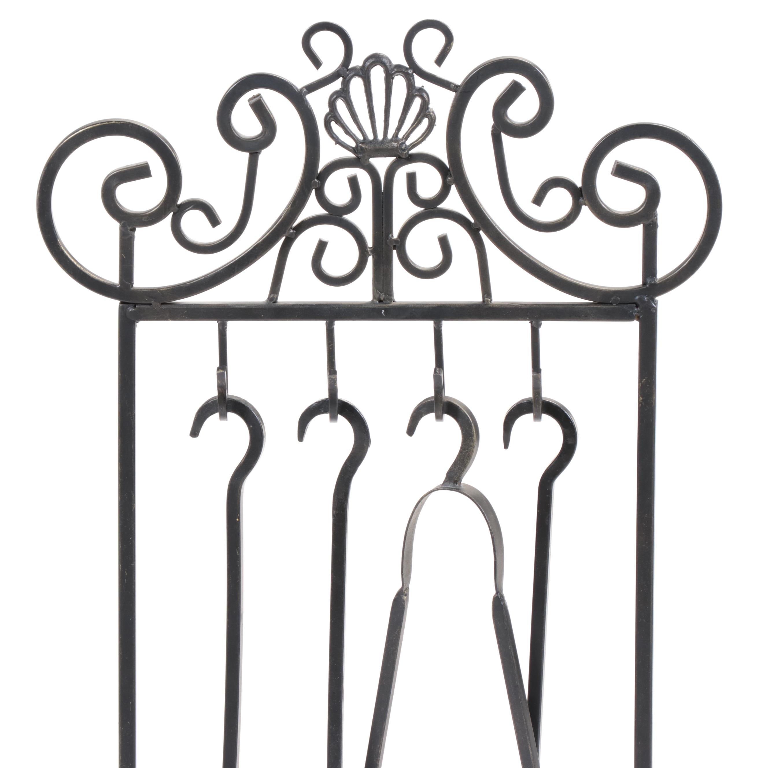 Wrought Iron Fireplace Tool Set