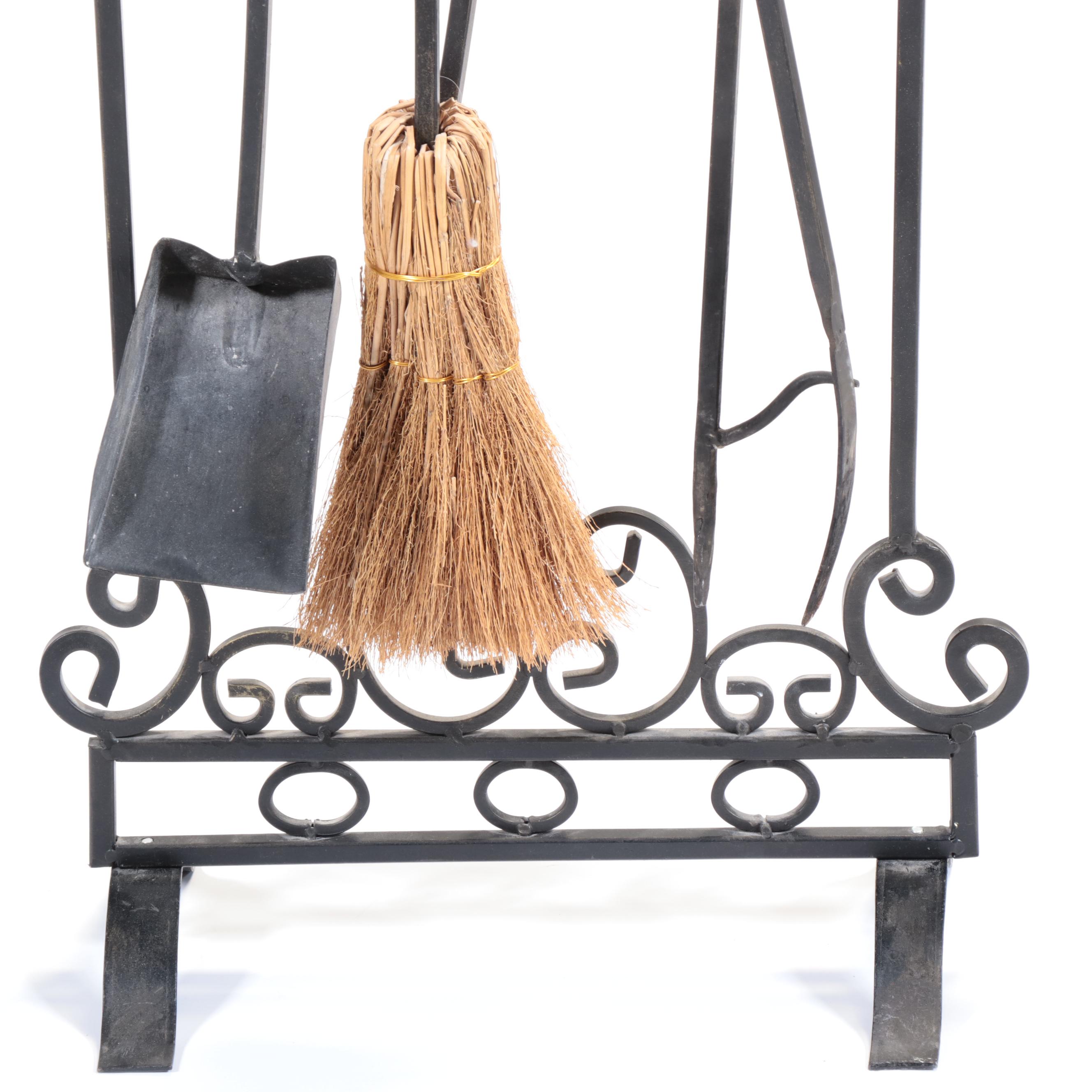 Wrought Iron Fireplace Tool Set