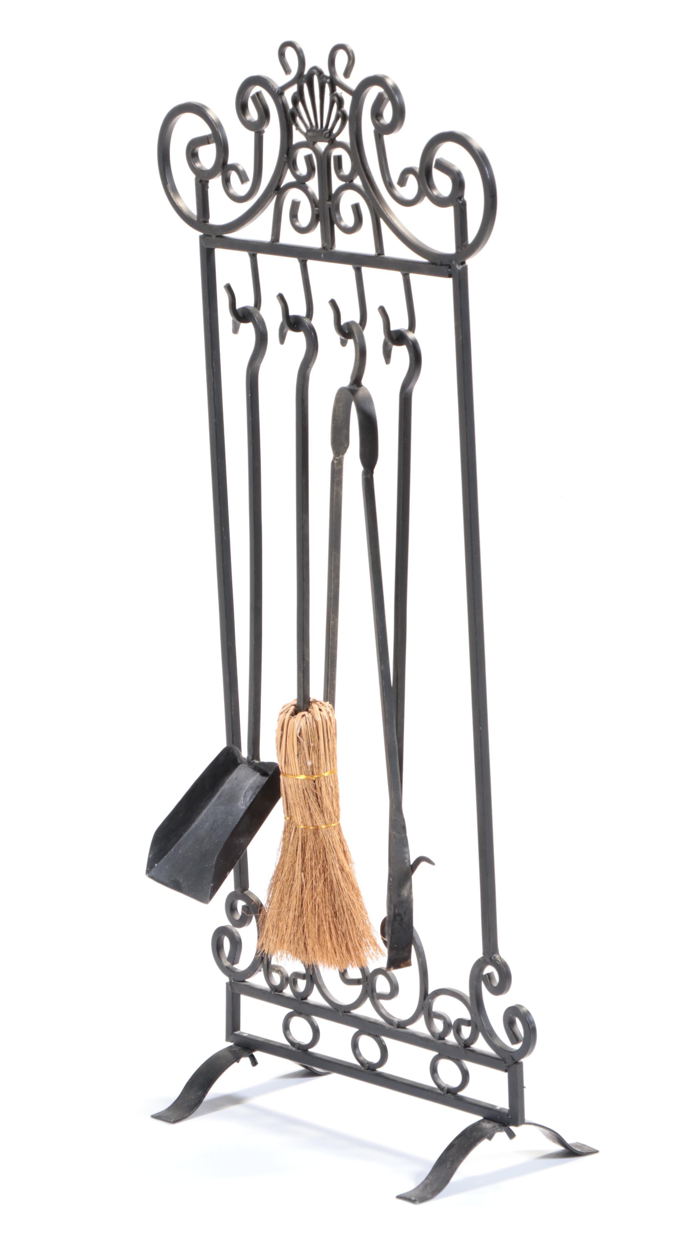 Wrought Iron Fireplace Tool Set