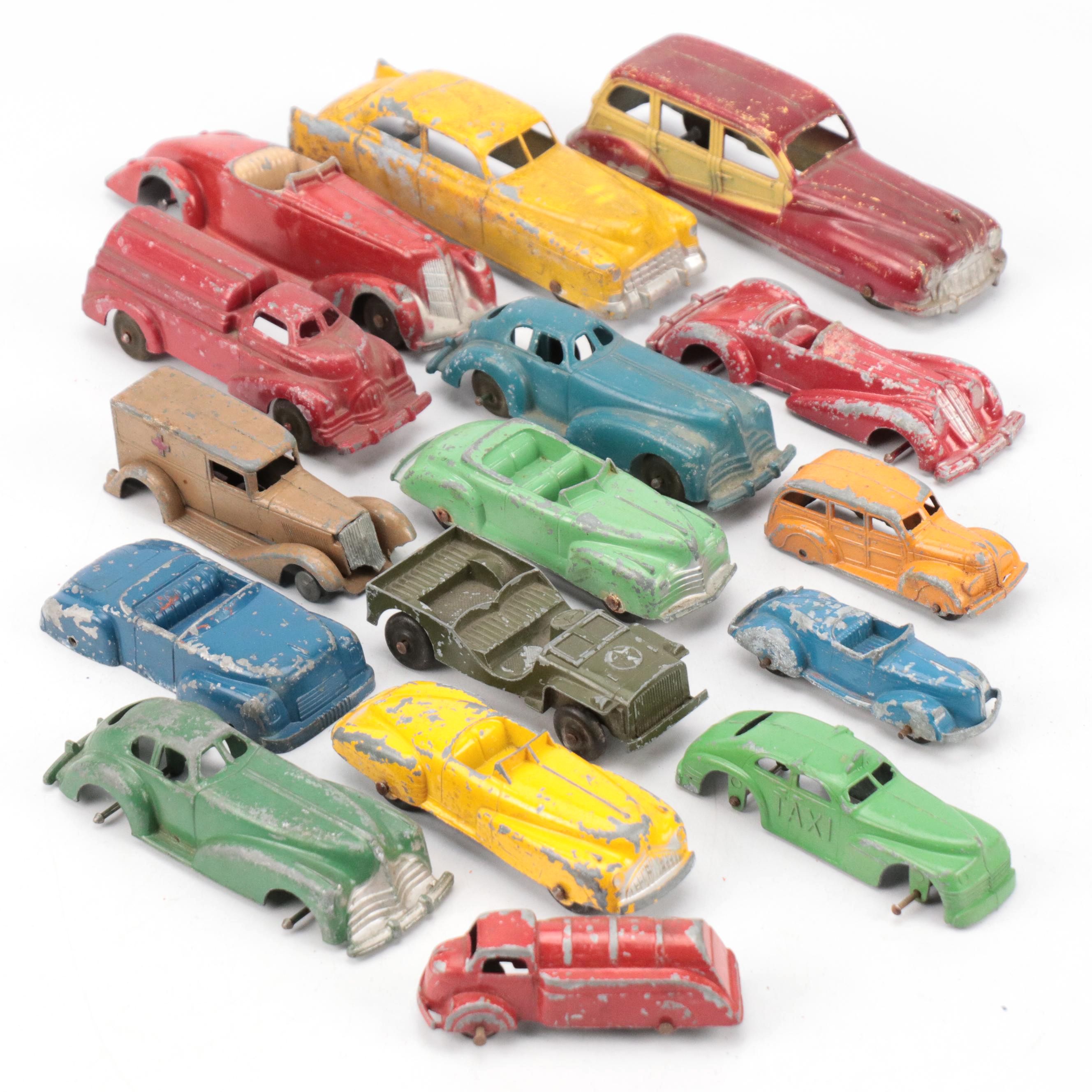 Manoil, TootsieToy, Lansing and More Toy Cars, Mid-20th Century