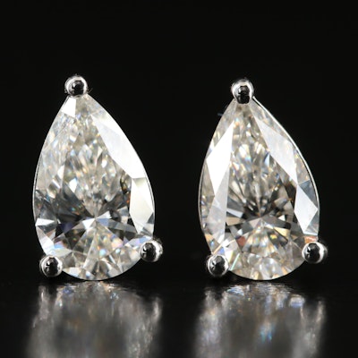 14K 2.25 CTW Lab Grown Diamond Solitaire Earrings