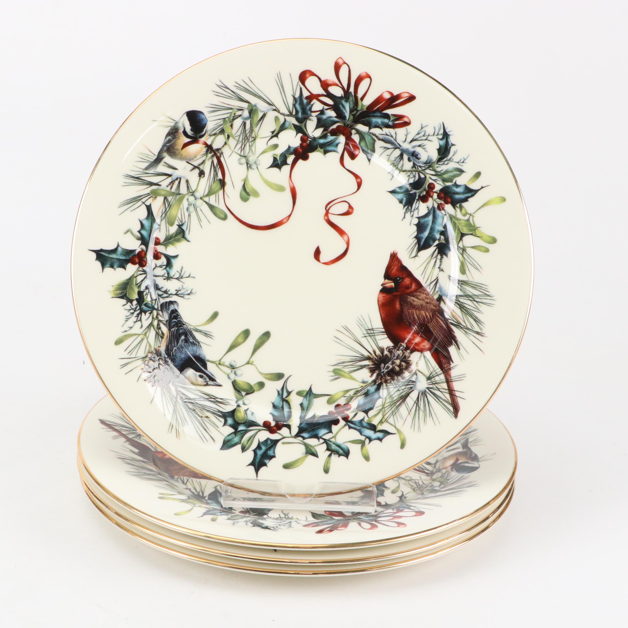 Lenox "Winter Greetings" Porcelain Dinner Plates