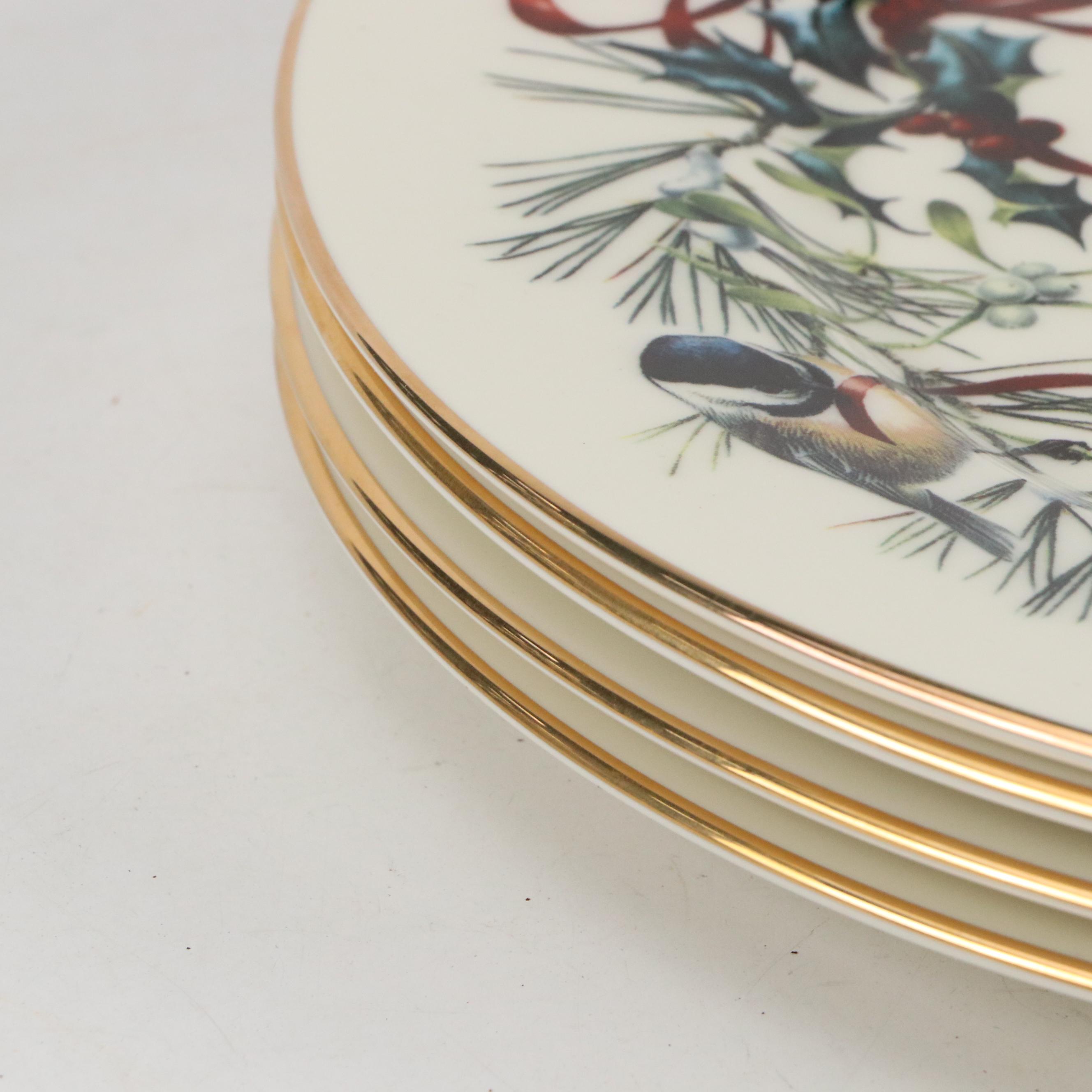 Lenox "Winter Greetings" Porcelain Dinner Plates