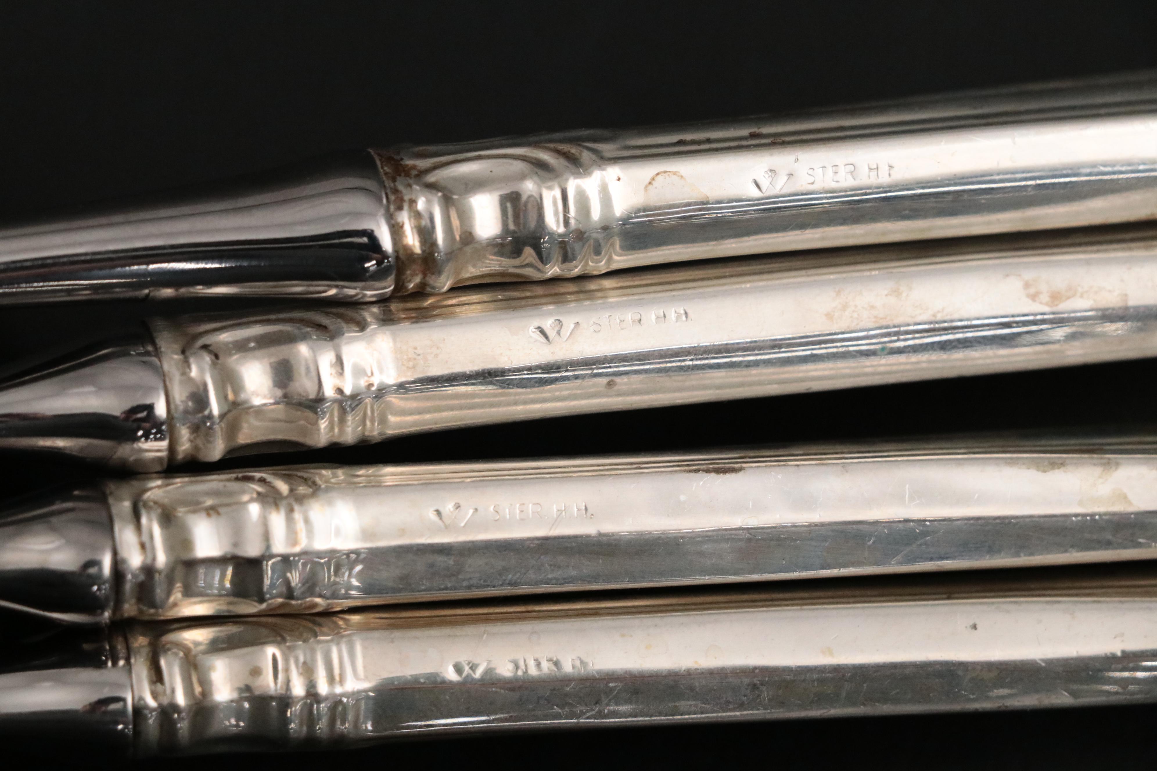 Wallace Sterling Silver "French Regency" Flatware and Serving Utensils