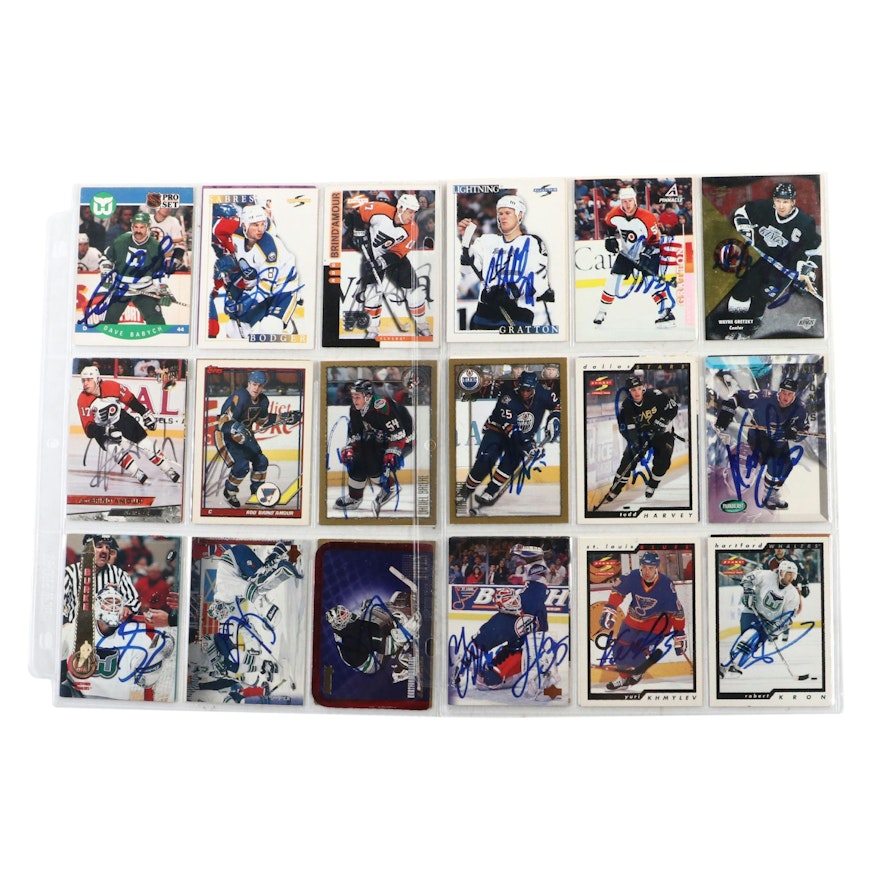 Scott Gomez, Tony Granato, Mike Grier, and More Signed Hockey Cards