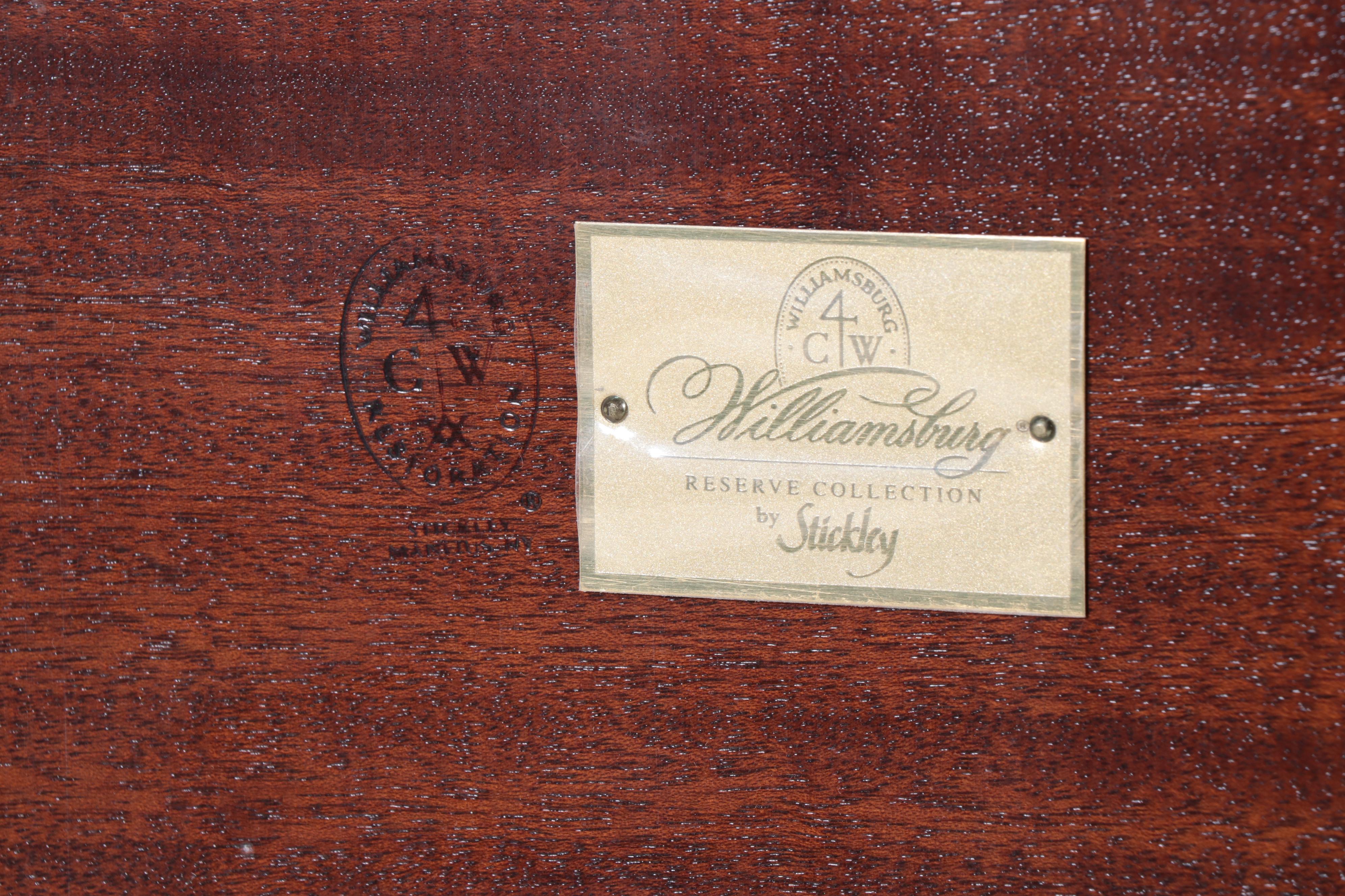 Stickley Williamsburg Reserve Collection Mahogany Birdcage Tilt-Top Table