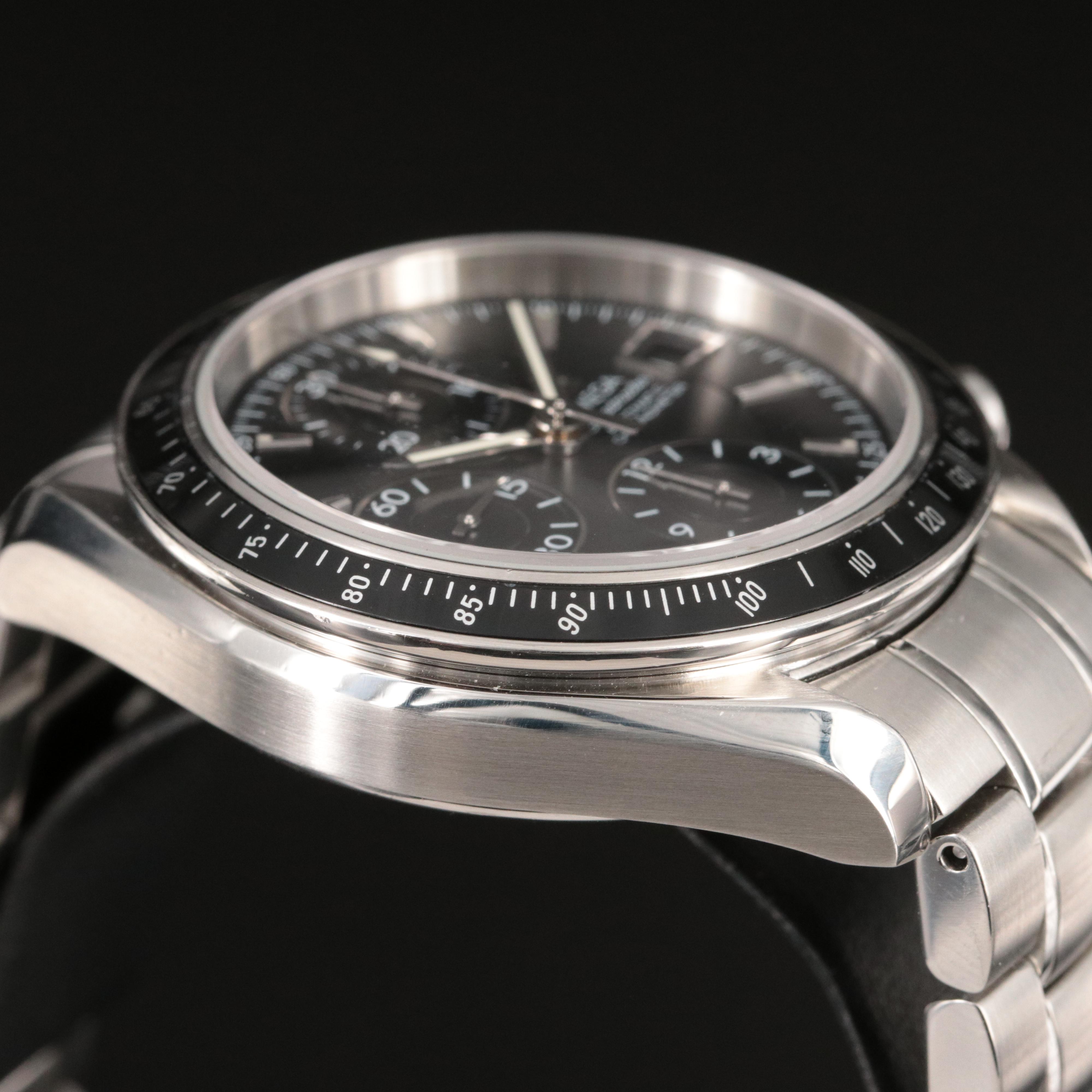 Omega Speedmaster Date Black 40MM Steel Automatic Watch