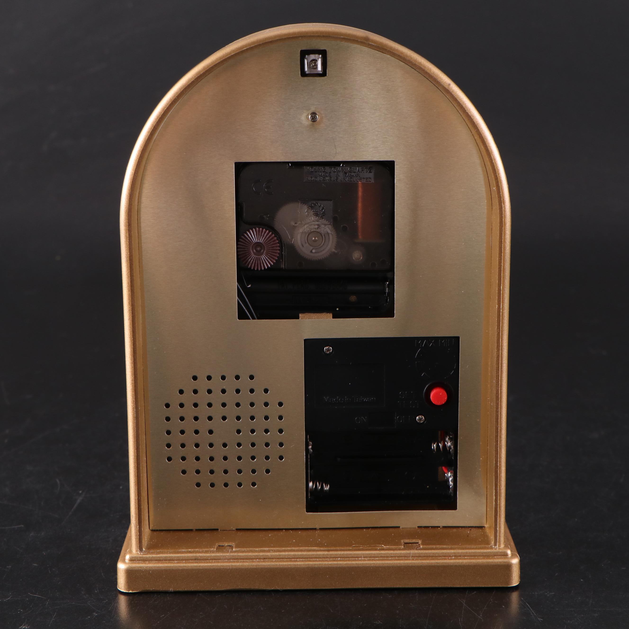 Spode "Christmas Tree" Water Goblets and Howard Miller Clock