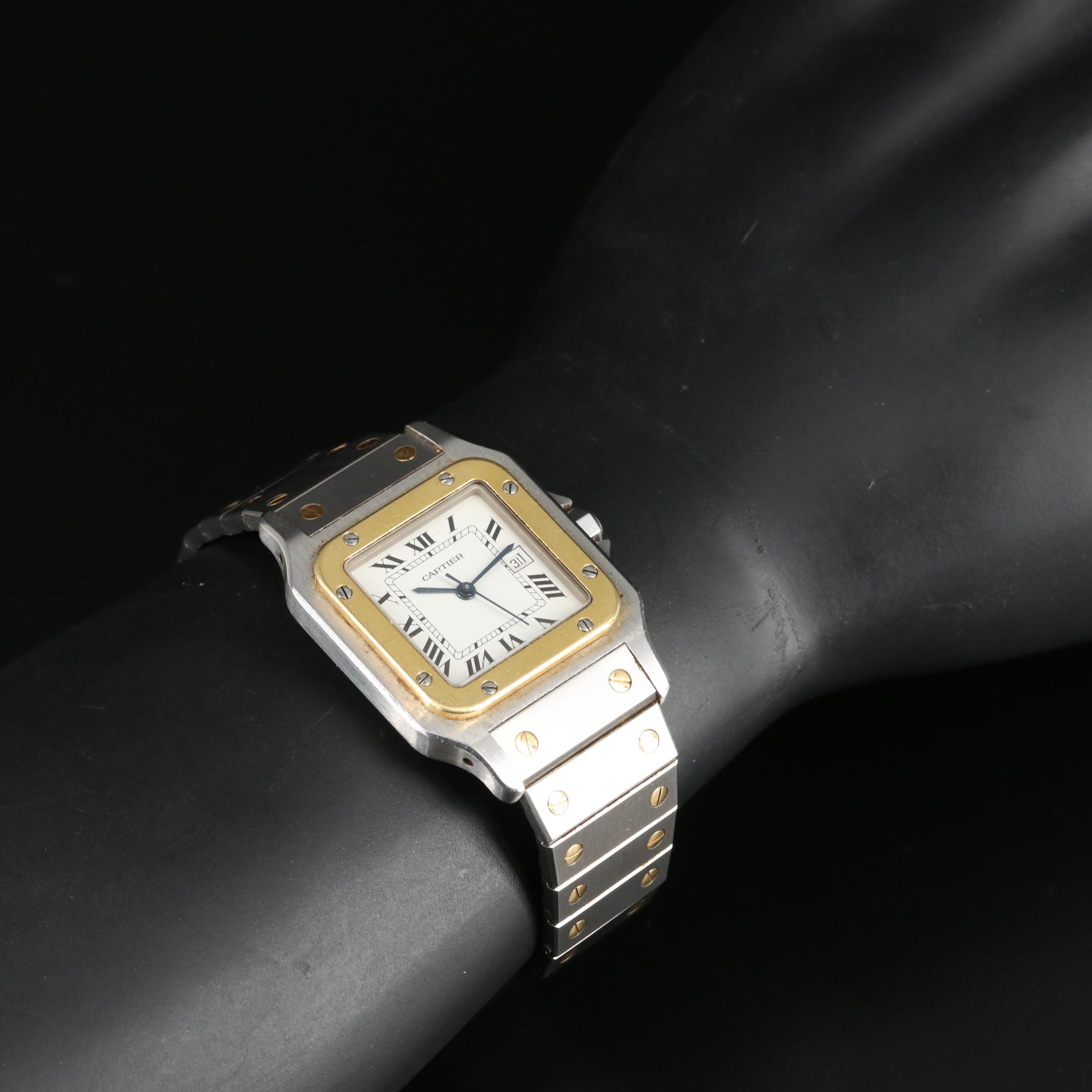 Cartier Santos de Cartier Automatique Steel Gold Square Watch
