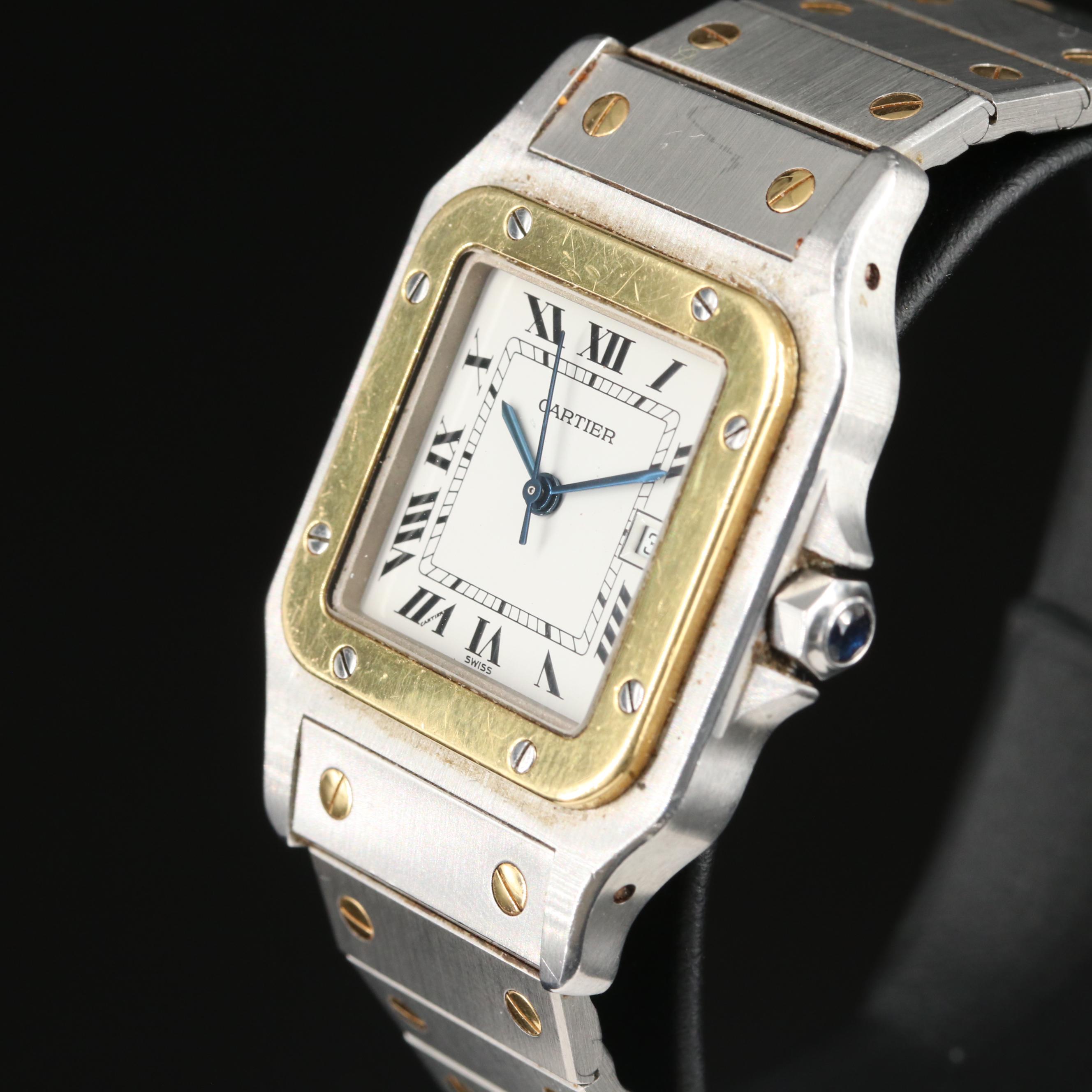 Cartier Santos de Cartier Automatique Steel Gold Square Watch