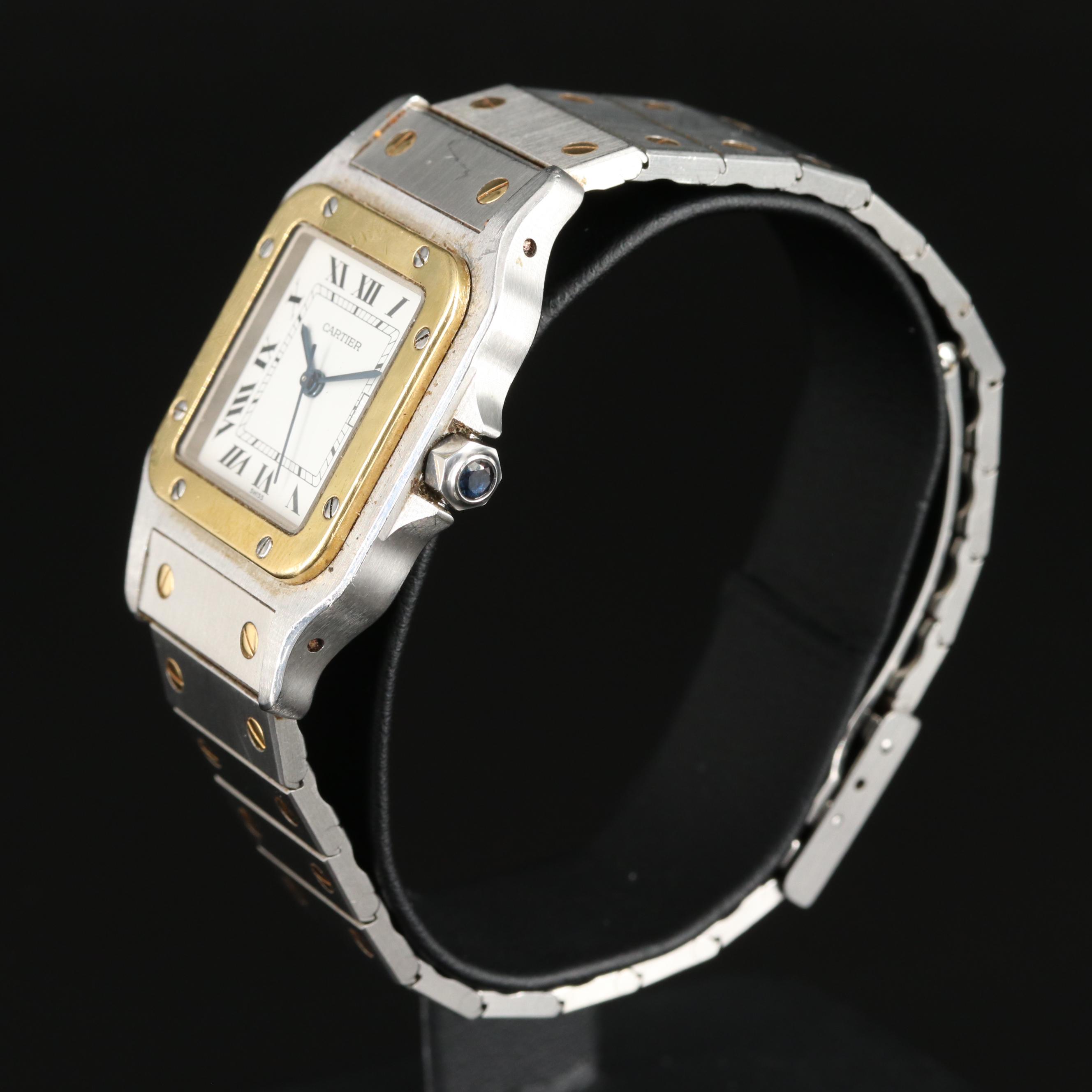 Cartier Santos de Cartier Automatique Steel Gold Square Watch