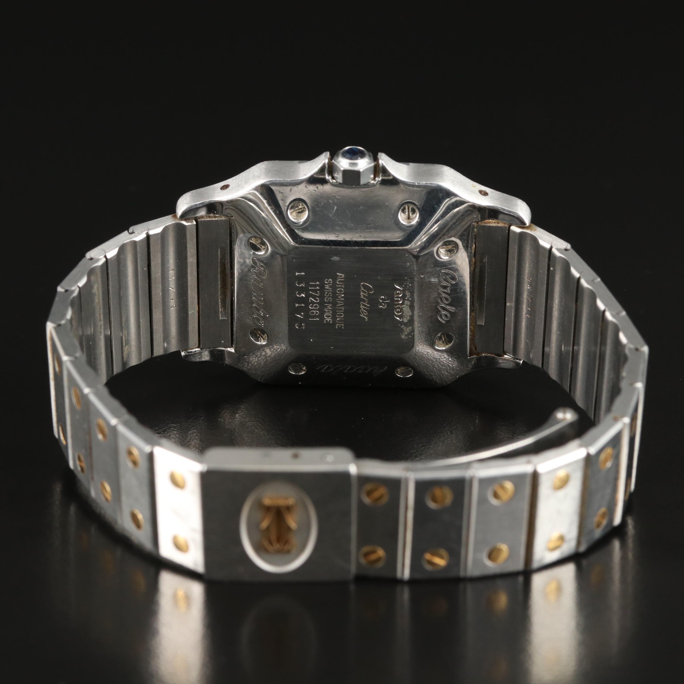 Cartier Santos de Cartier Automatique Steel Gold Square Watch