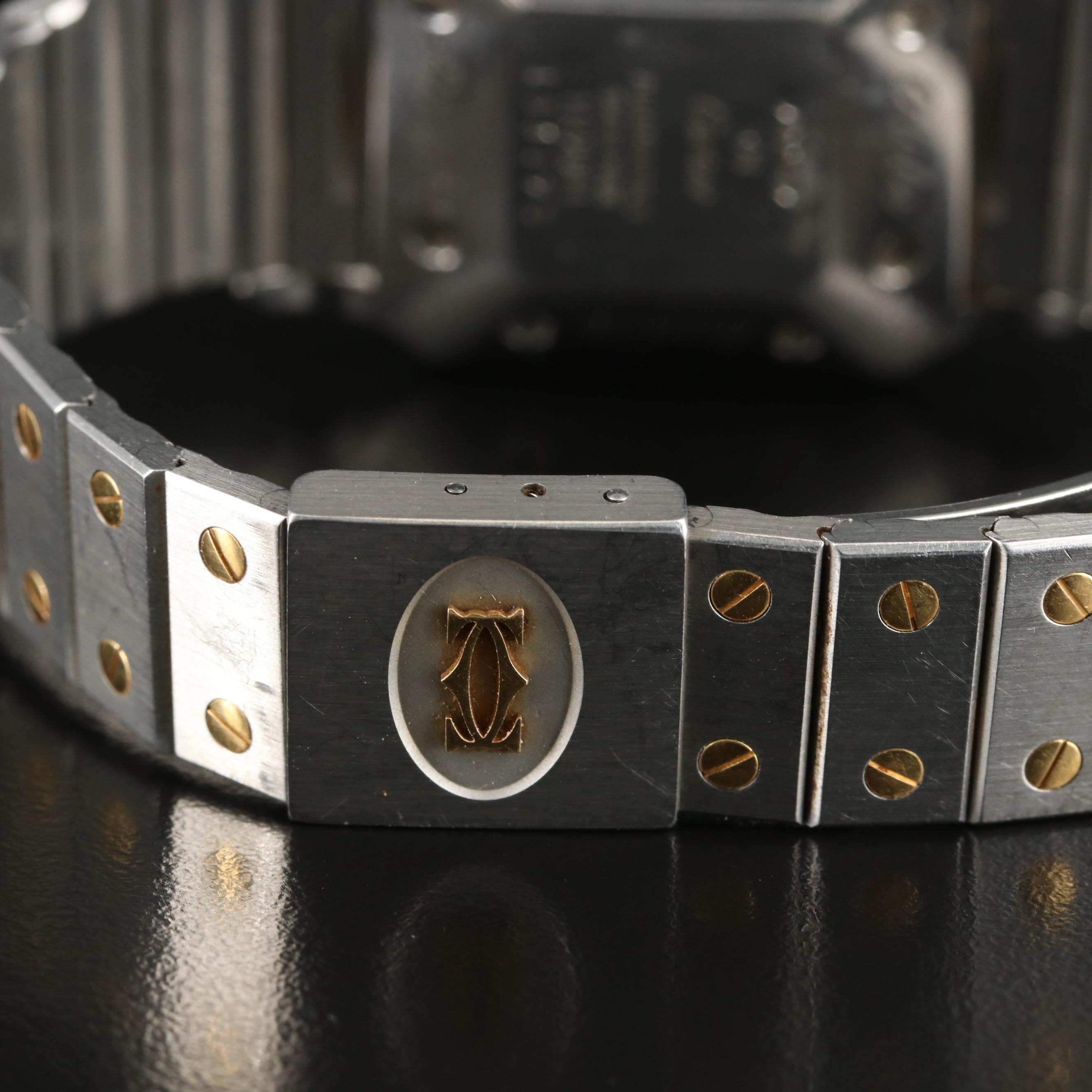 Cartier Santos de Cartier Automatique Steel Gold Square Watch