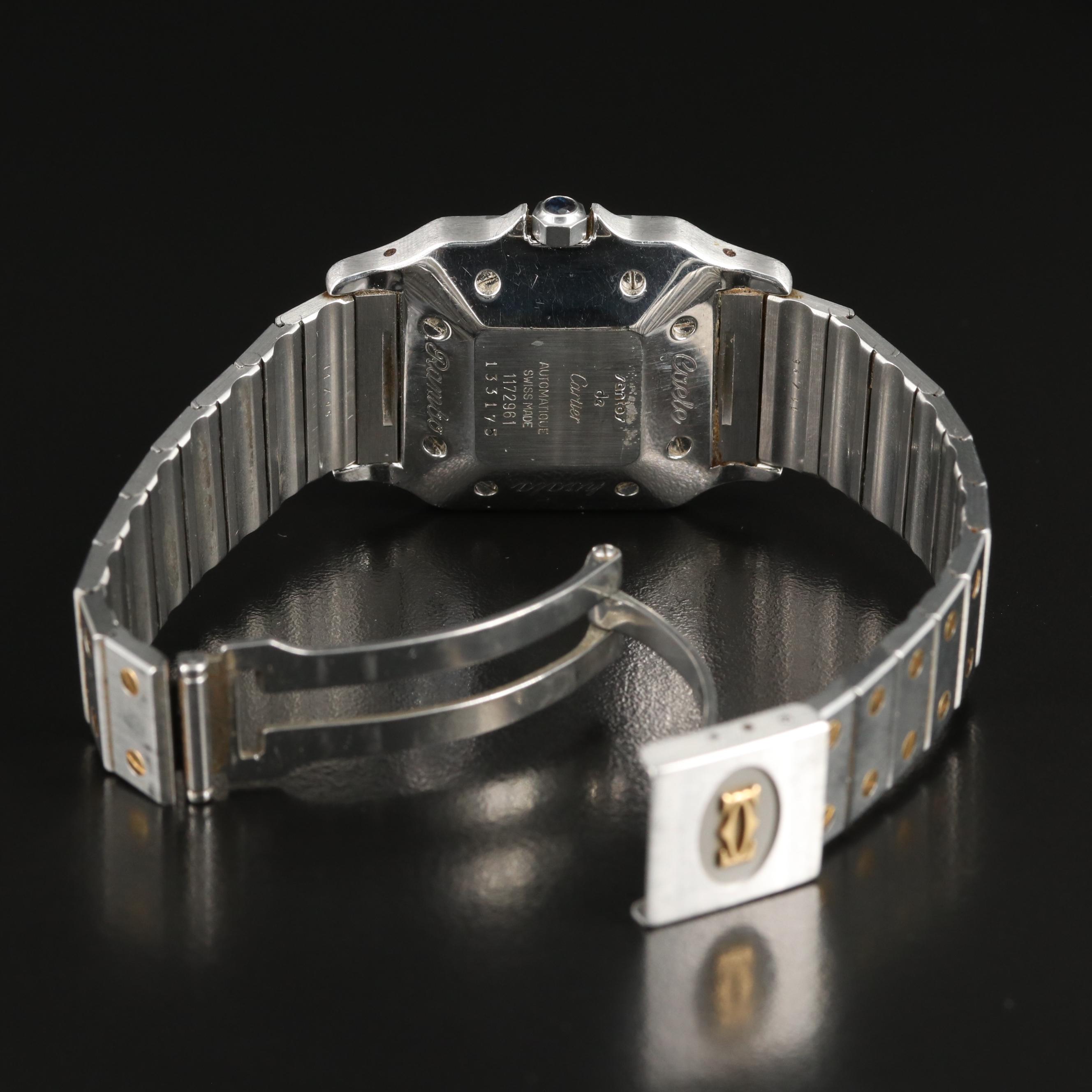 Cartier Santos de Cartier Automatique Steel Gold Square Watch