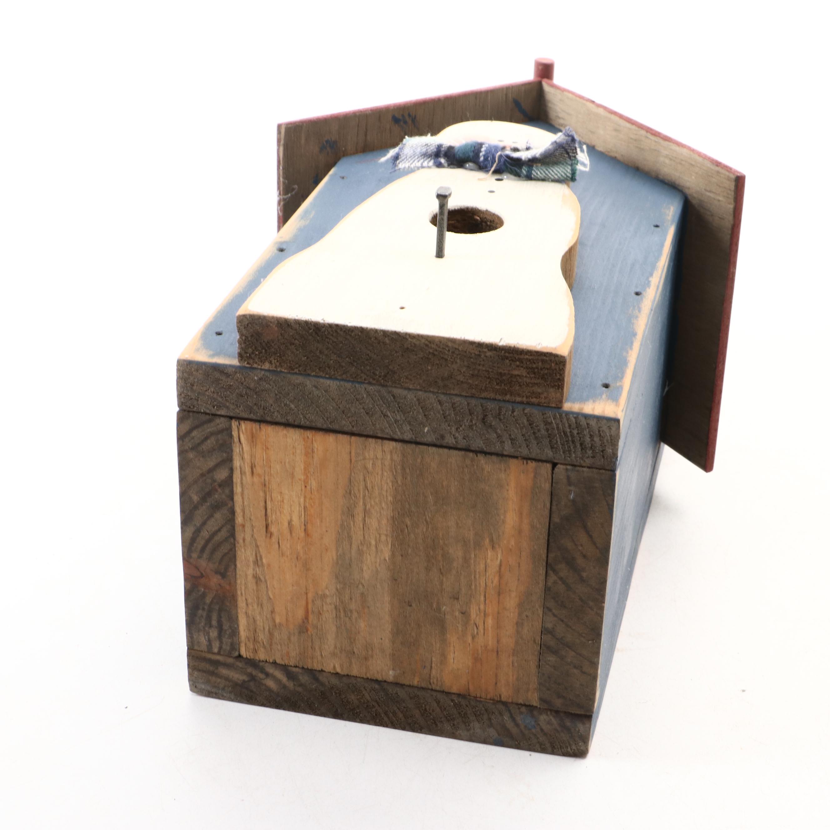 Wooden Birdhouses Including Golf and Snowman Themed