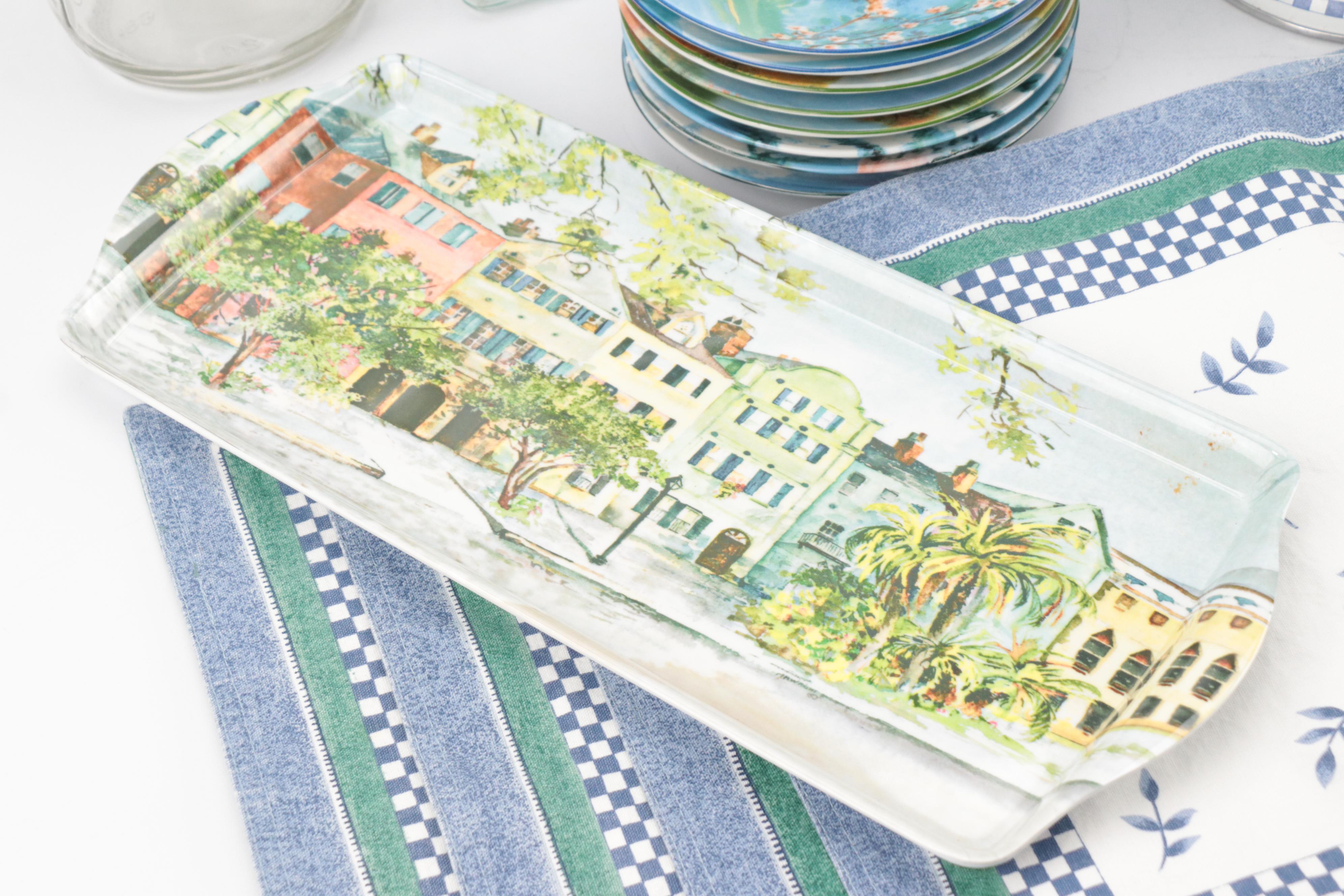 Villeroy & Boch Porcelain Tray, Colander and Creamer with More