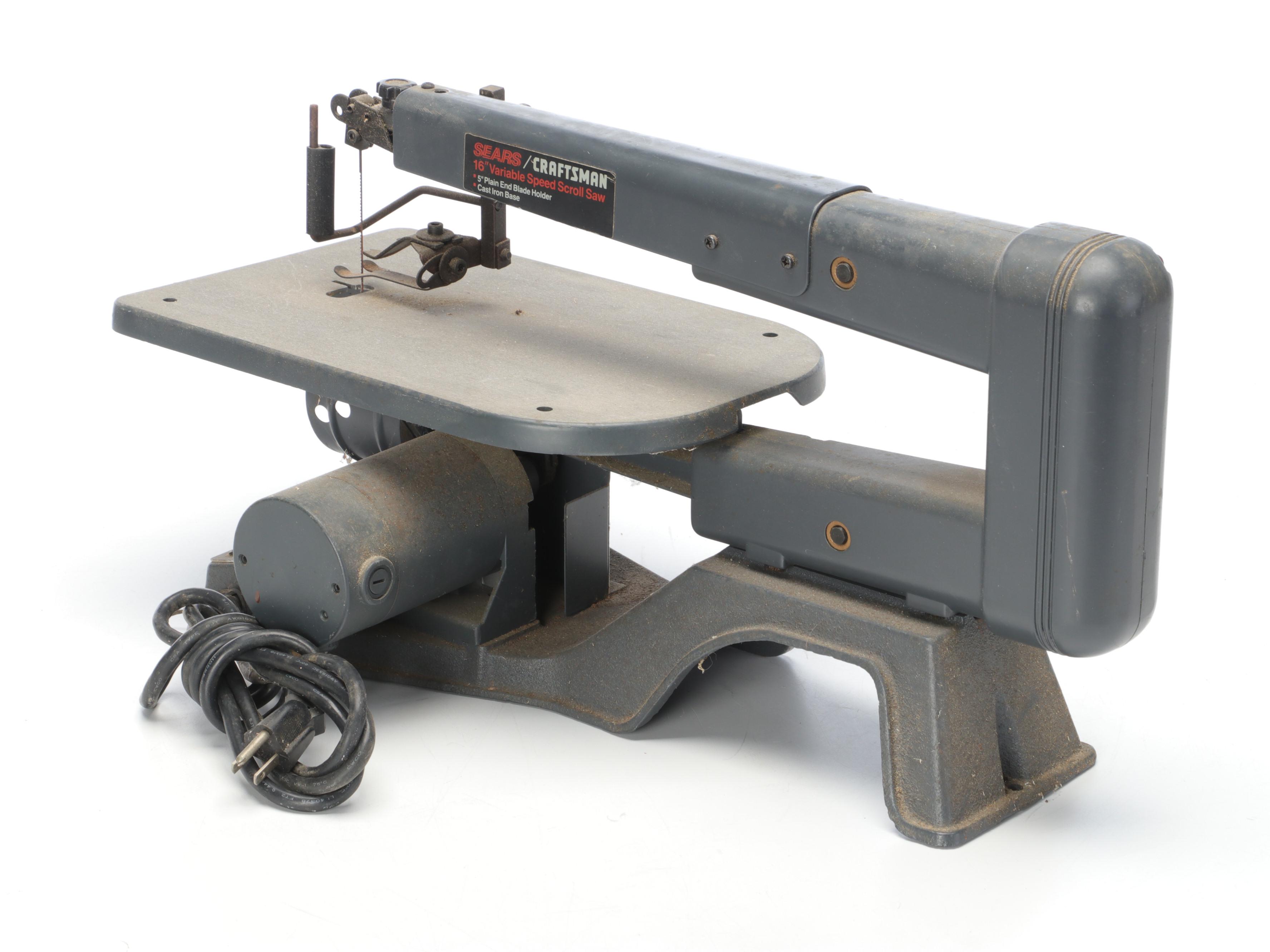 Sears Craftsman Scroll Saw with Tacklife Drywall Sander, DeWalt Chalk & Reel