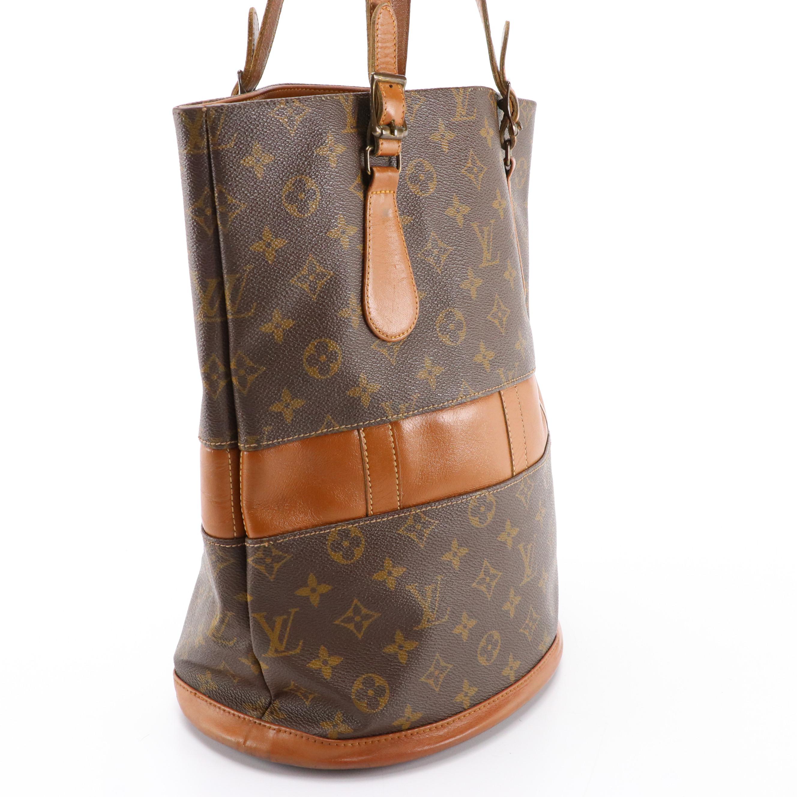 The French Company for Louis Vuitton Bucket Bag and Pouch in Monogram Canvas