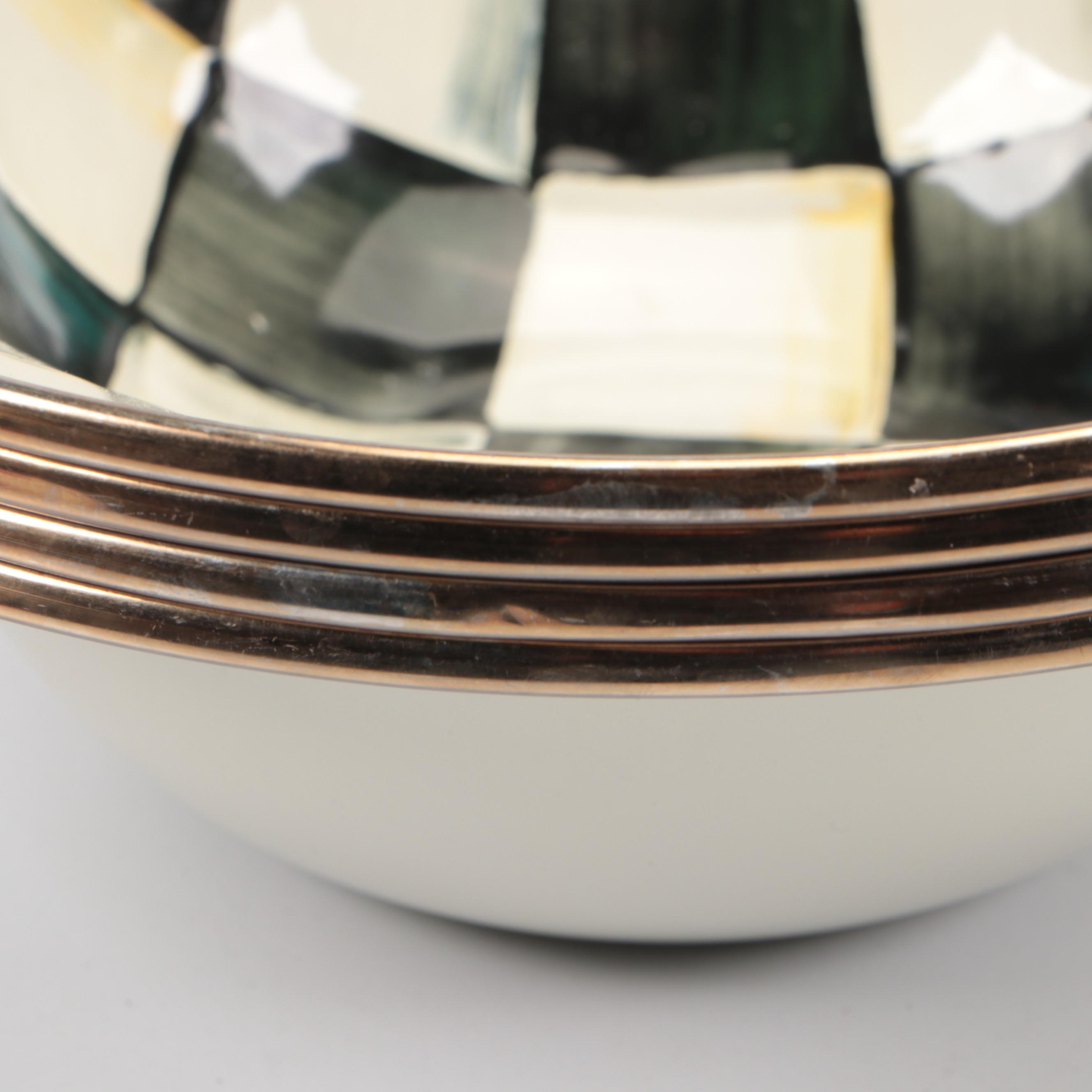 MacKenzie-Childs "Cheltenham" Terracotta Plate and "Courtly Check" Enamel Bowls