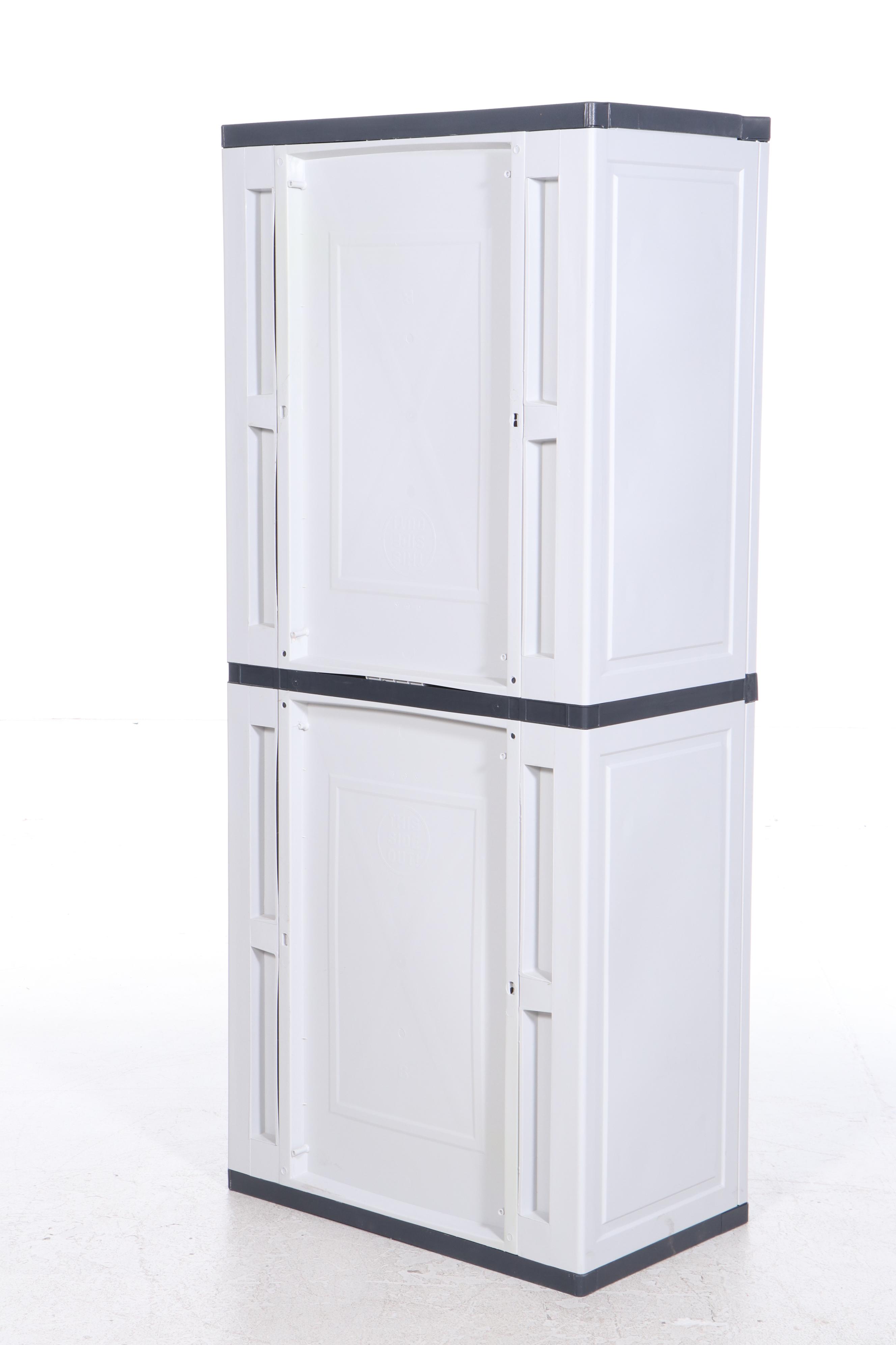 Two Workforce Heavy Duty Garage Storage Cabinets