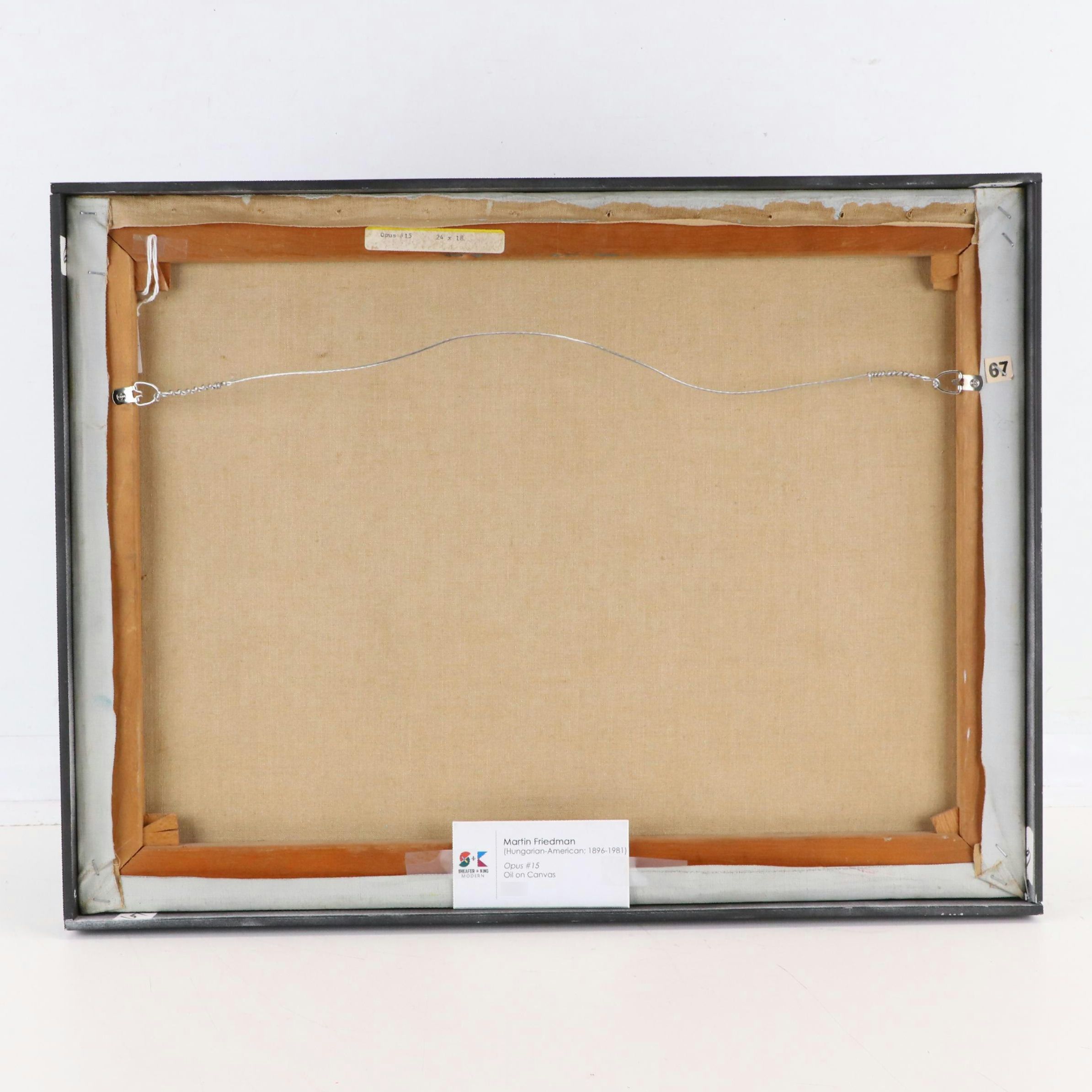 Martin Friedman Figurative Oil Painting "Opus #15"