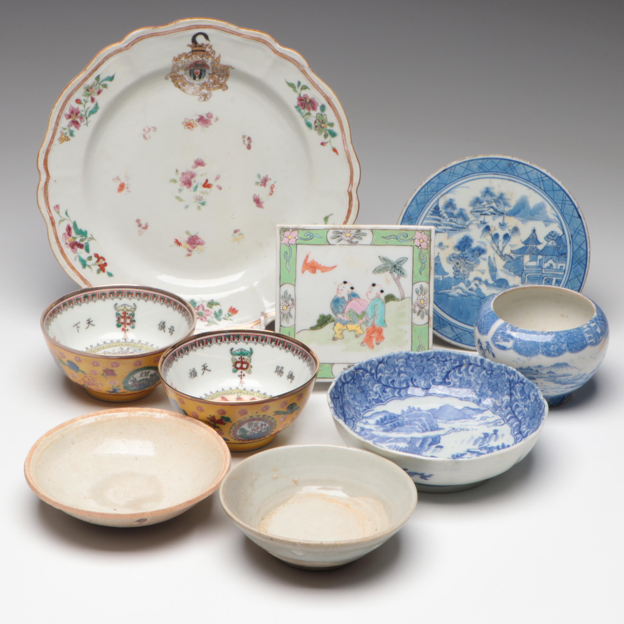 Group of Chinese Porcelain, 19th and  Early 20th Century