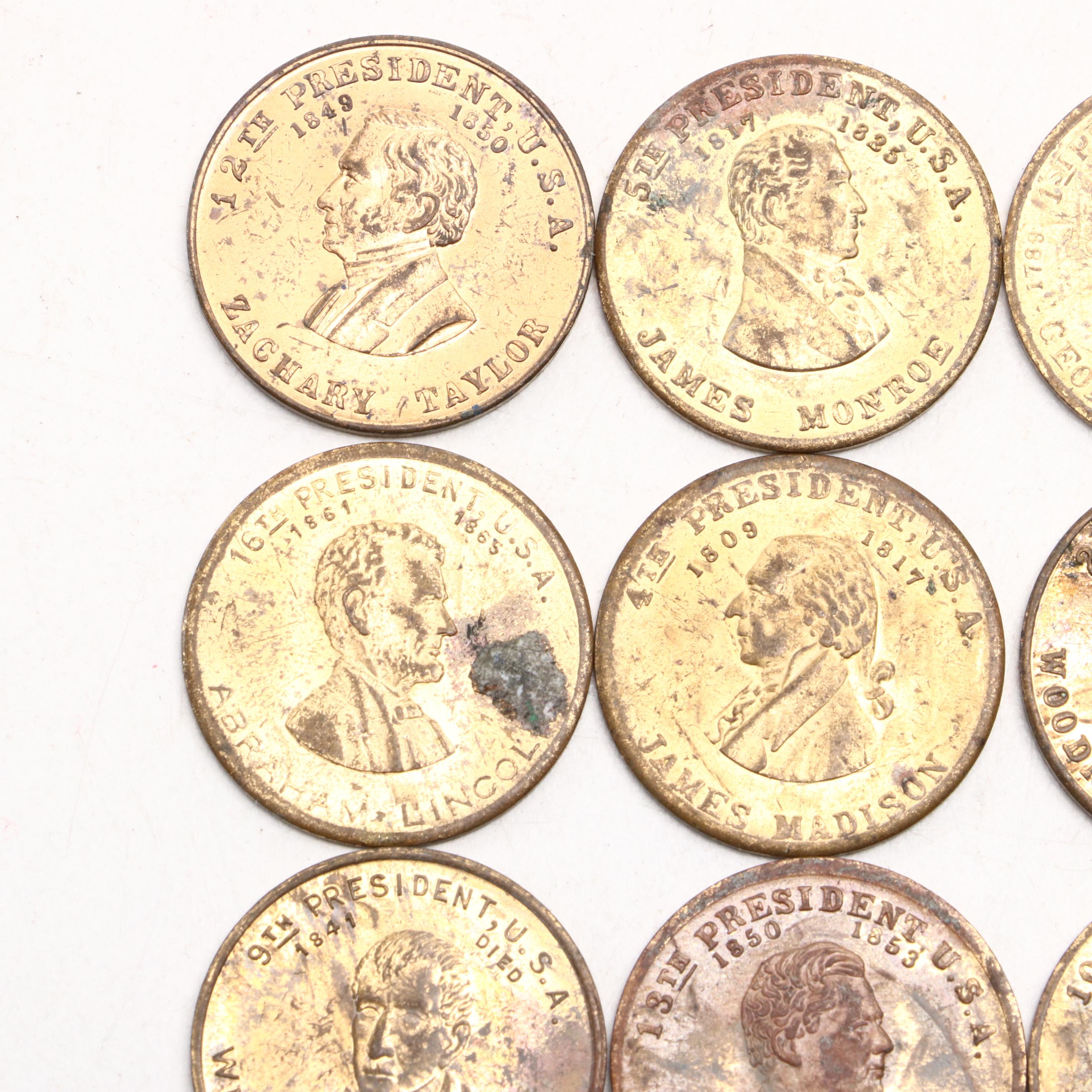 James Madison, George Washington and Other Presidential Tokens