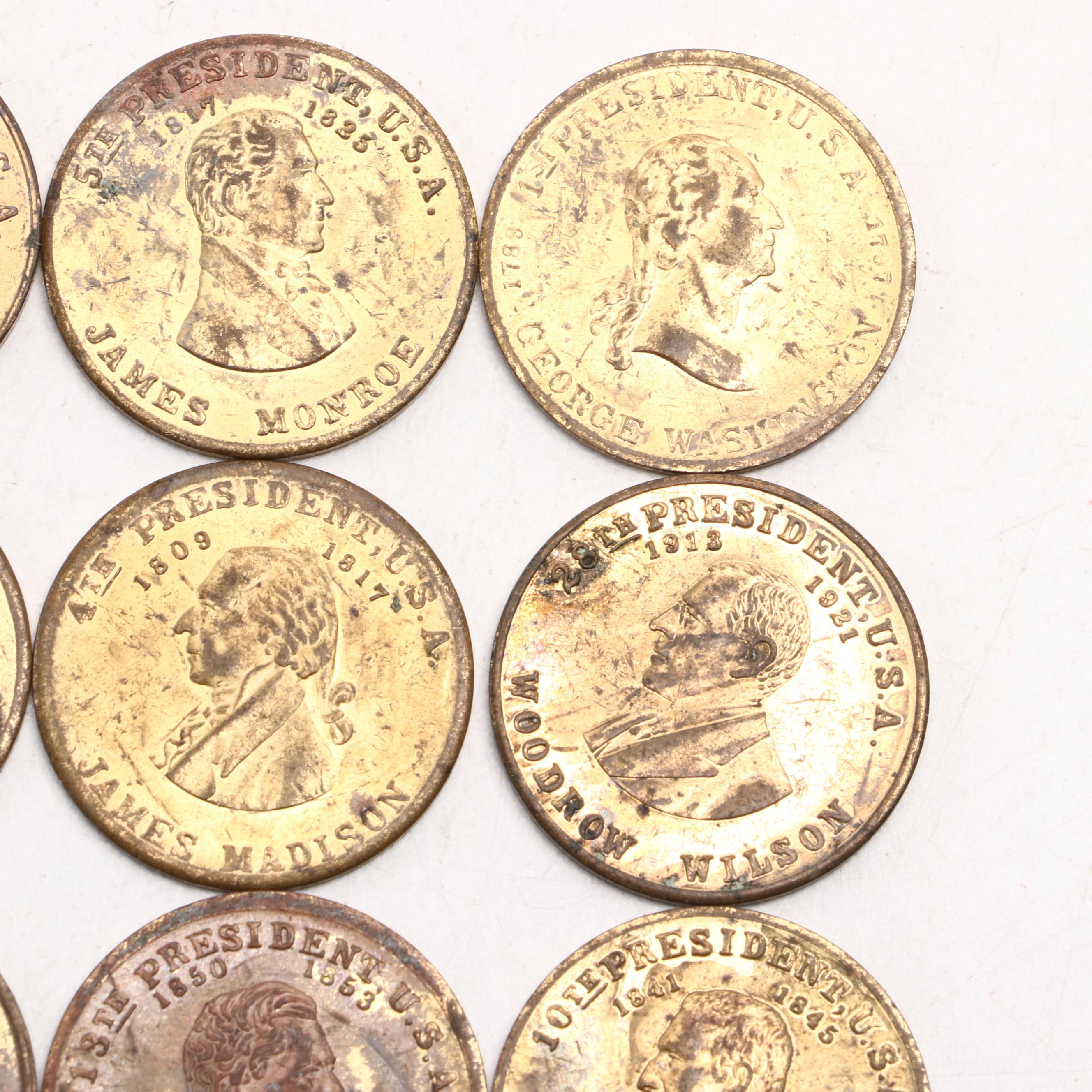 James Madison, George Washington and Other Presidential Tokens