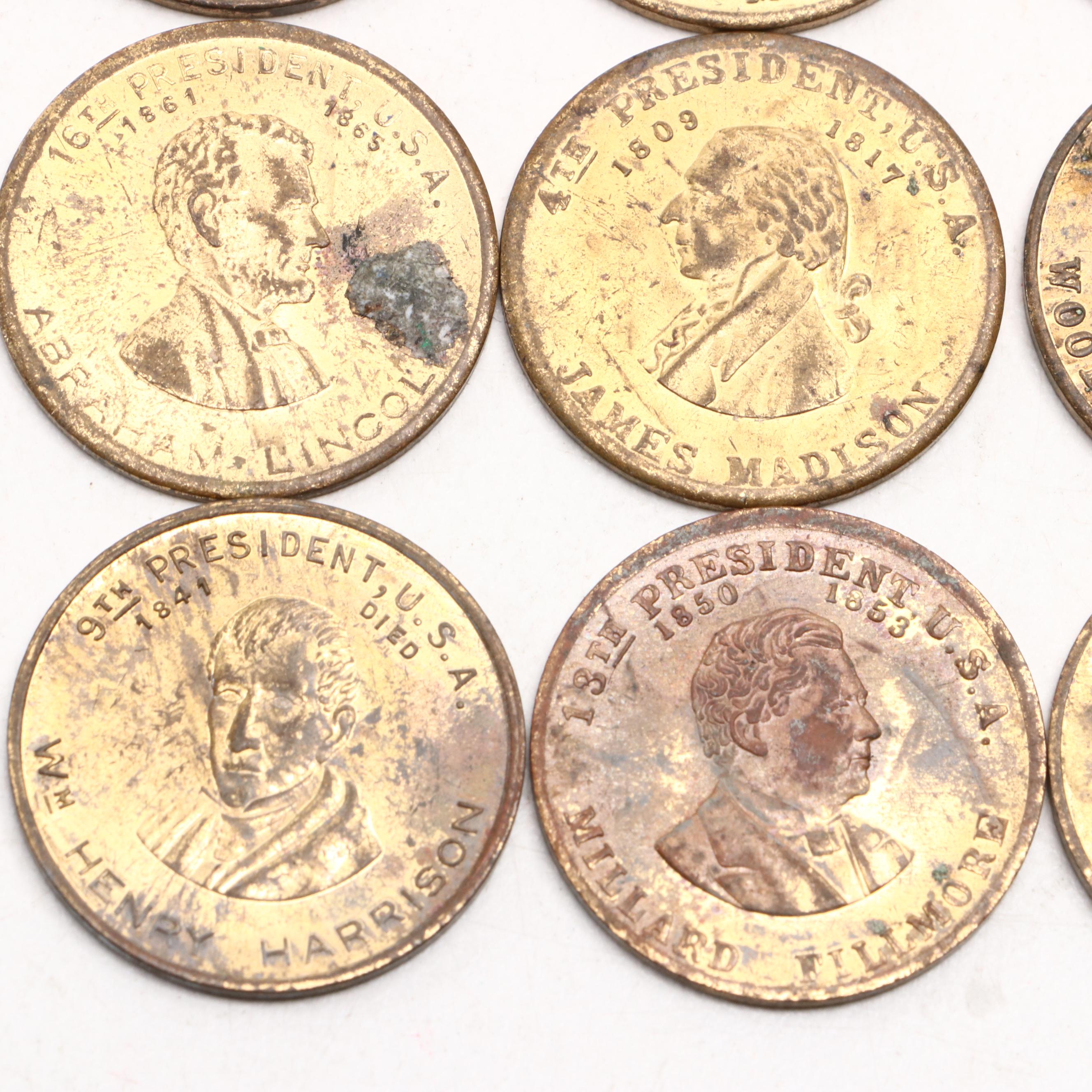 James Madison, George Washington and Other Presidential Tokens