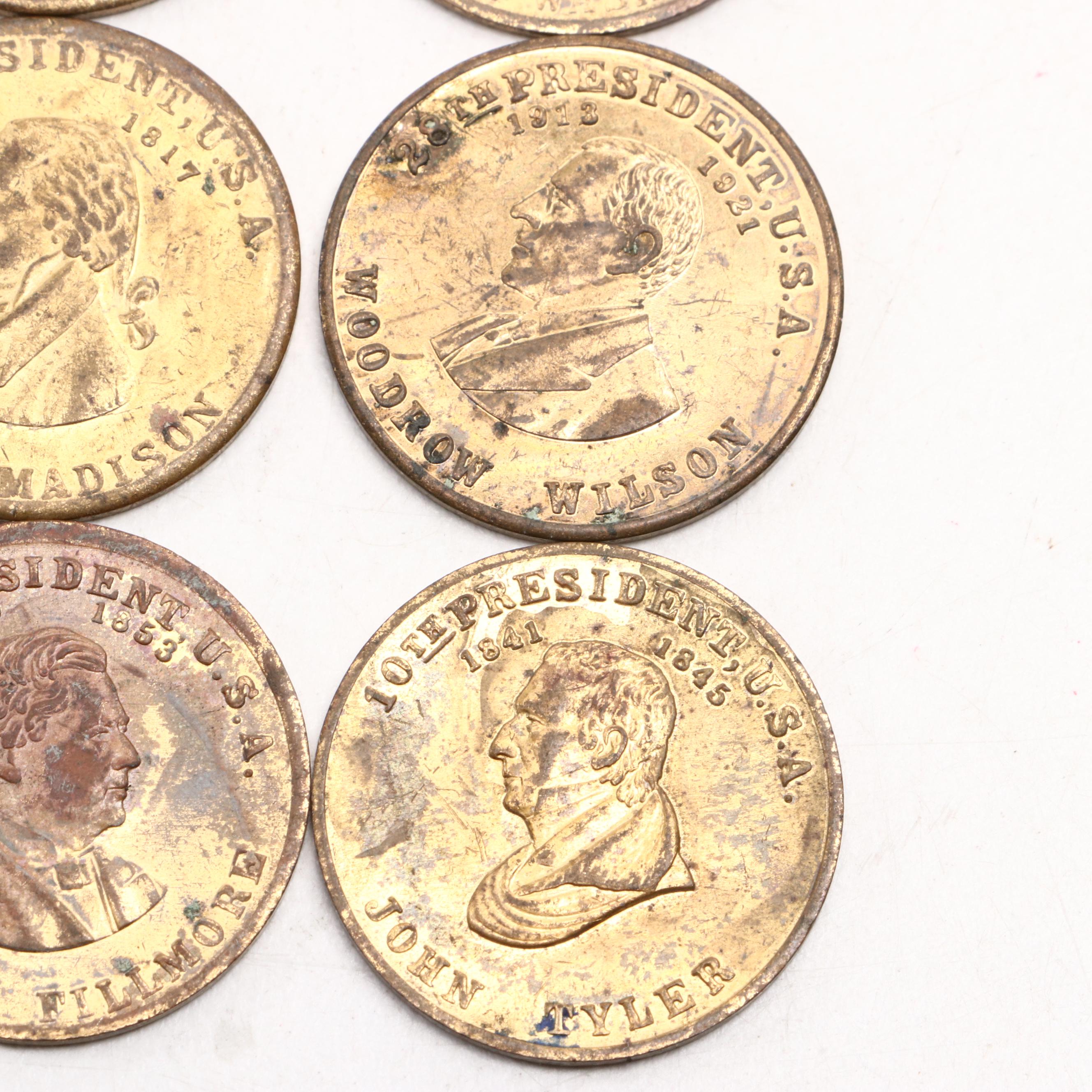 James Madison, George Washington and Other Presidential Tokens