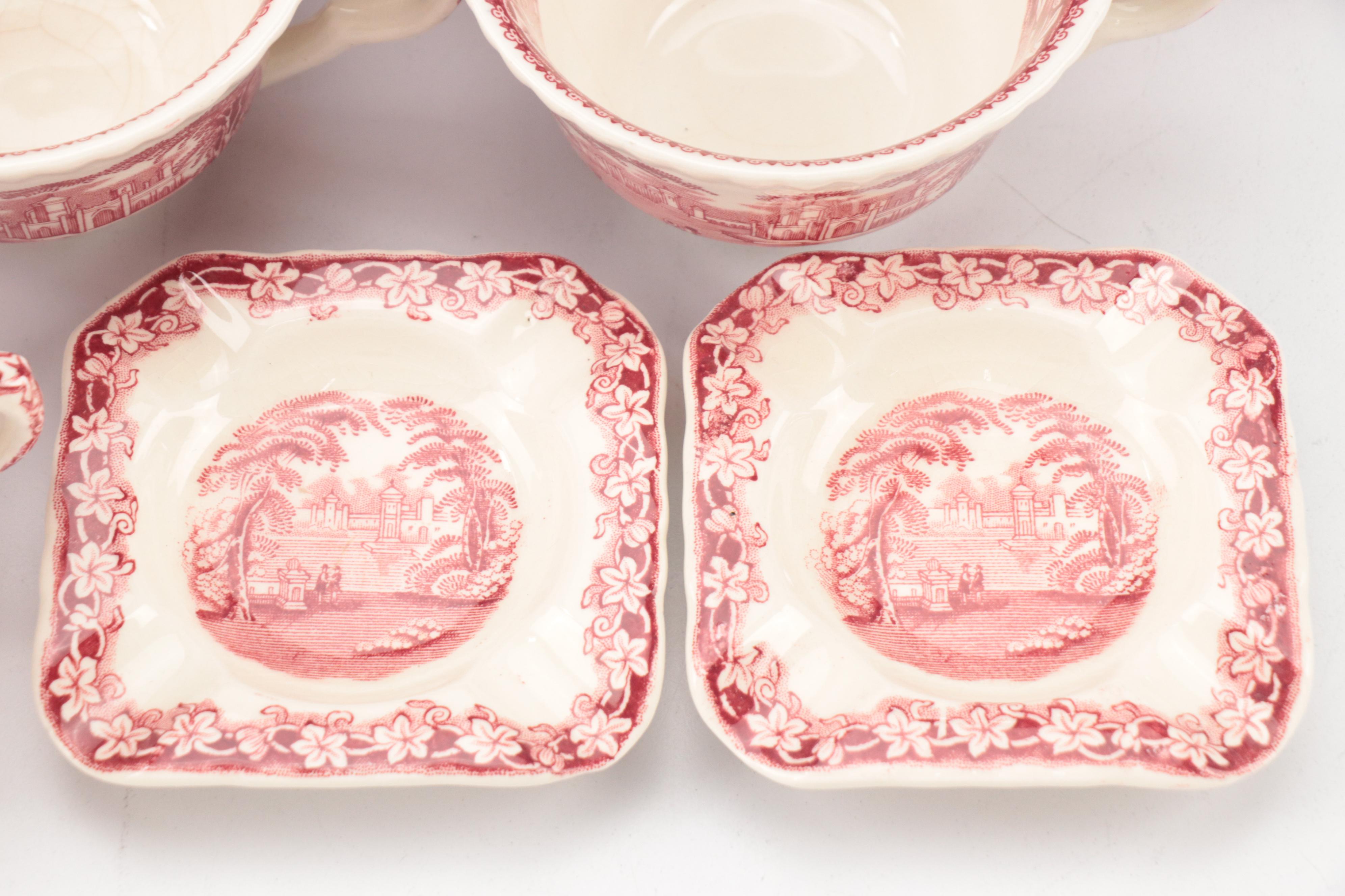 Franciscan and Mason's "Pink Vista" Ironstone Dinnerware EBTH