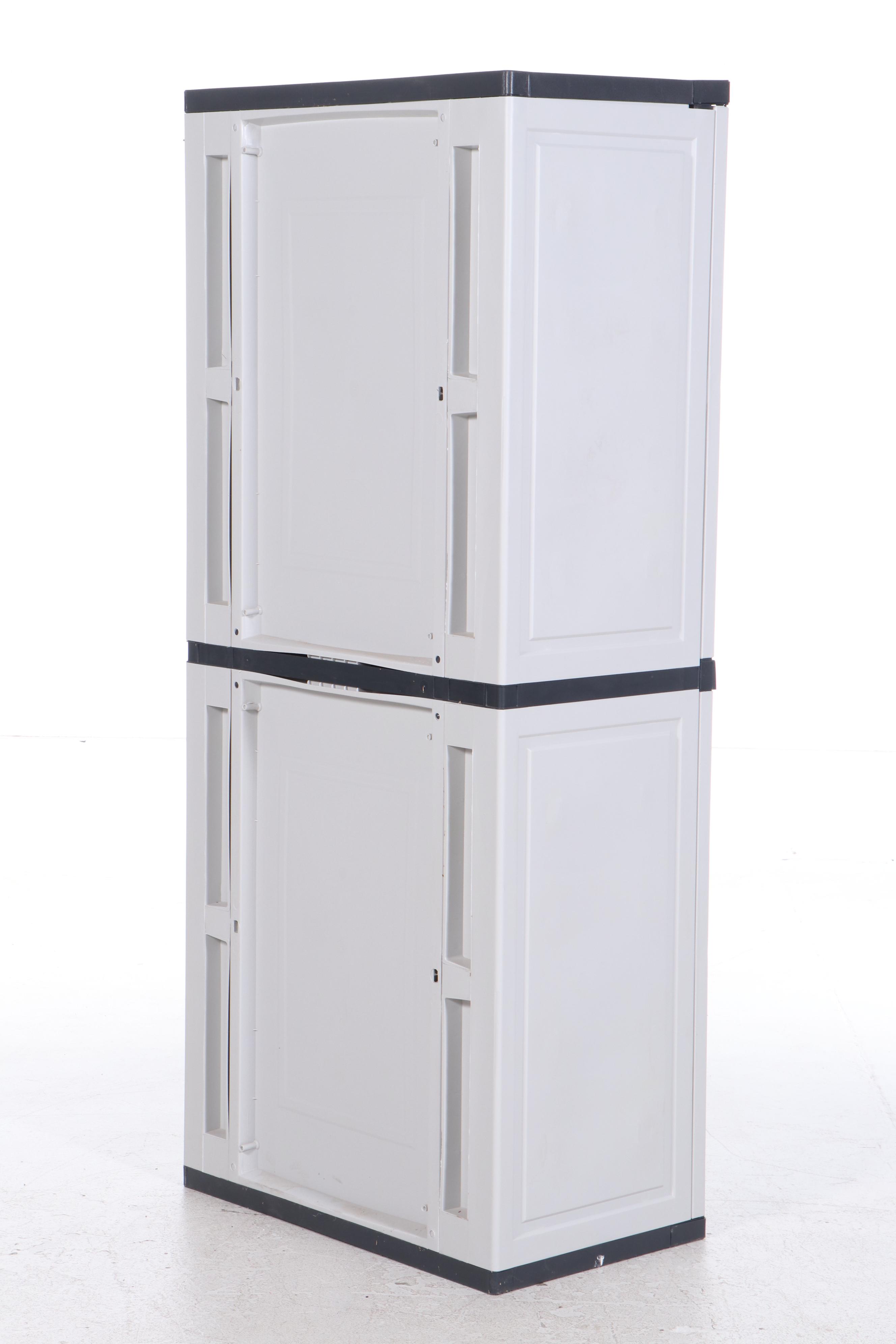 Two Workforce Heavy Duty Garage Storage Cabinets