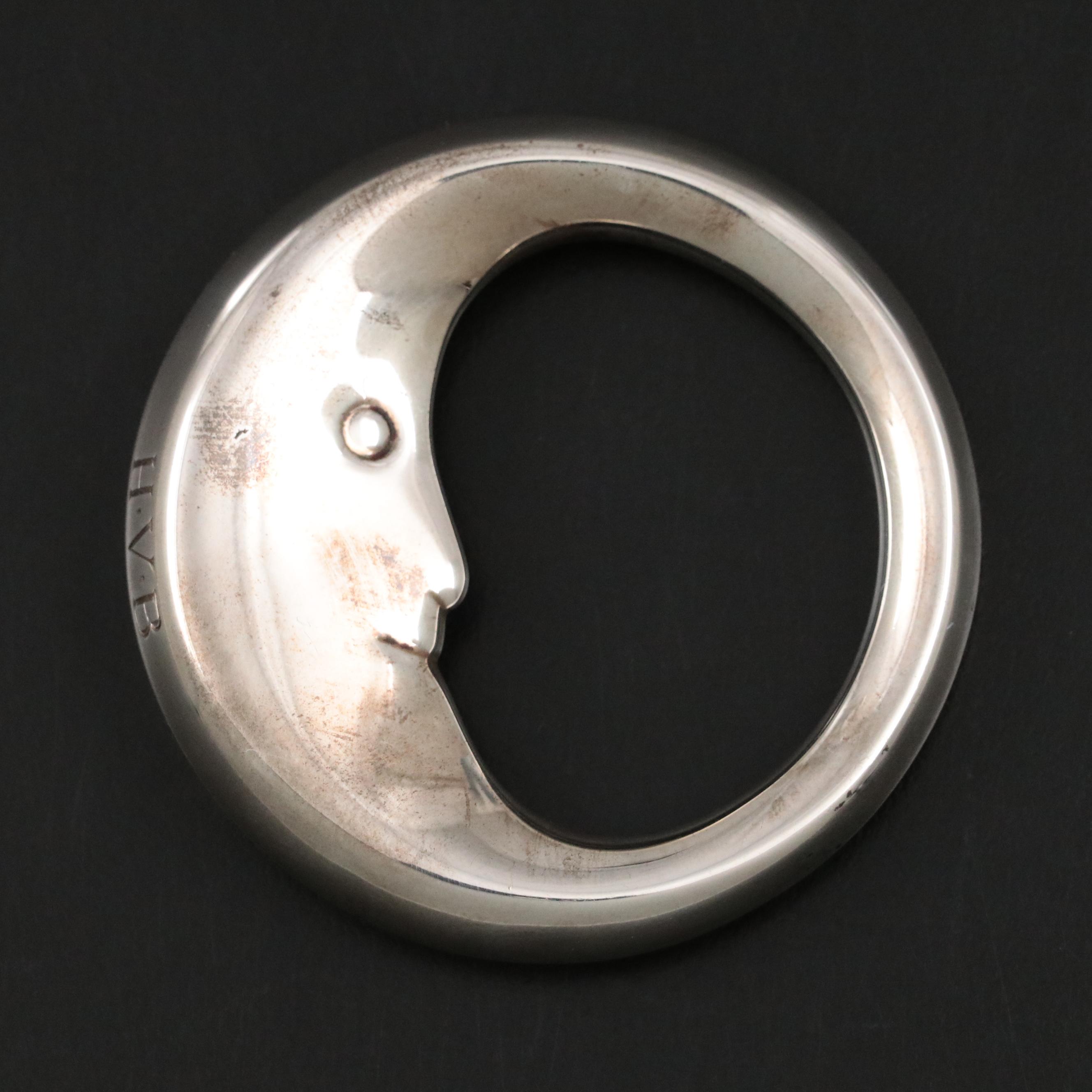 Tiffany & Co. "Man in the Moon" Sterling Silver Baby Rattle, 2008-2023