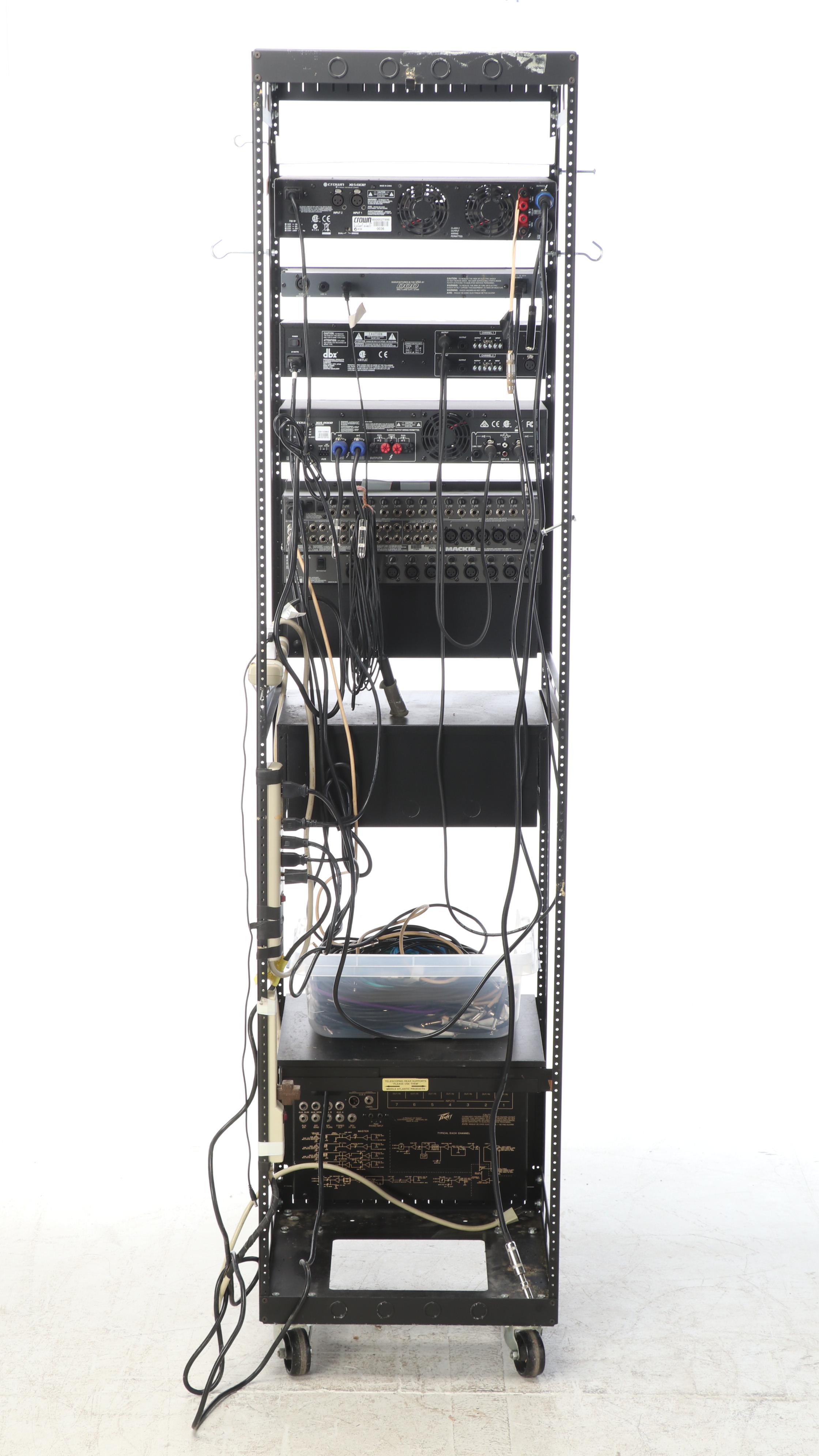 Peavey 701R Mixer, Crown, dbx, DOD and More Sound Components with Rack