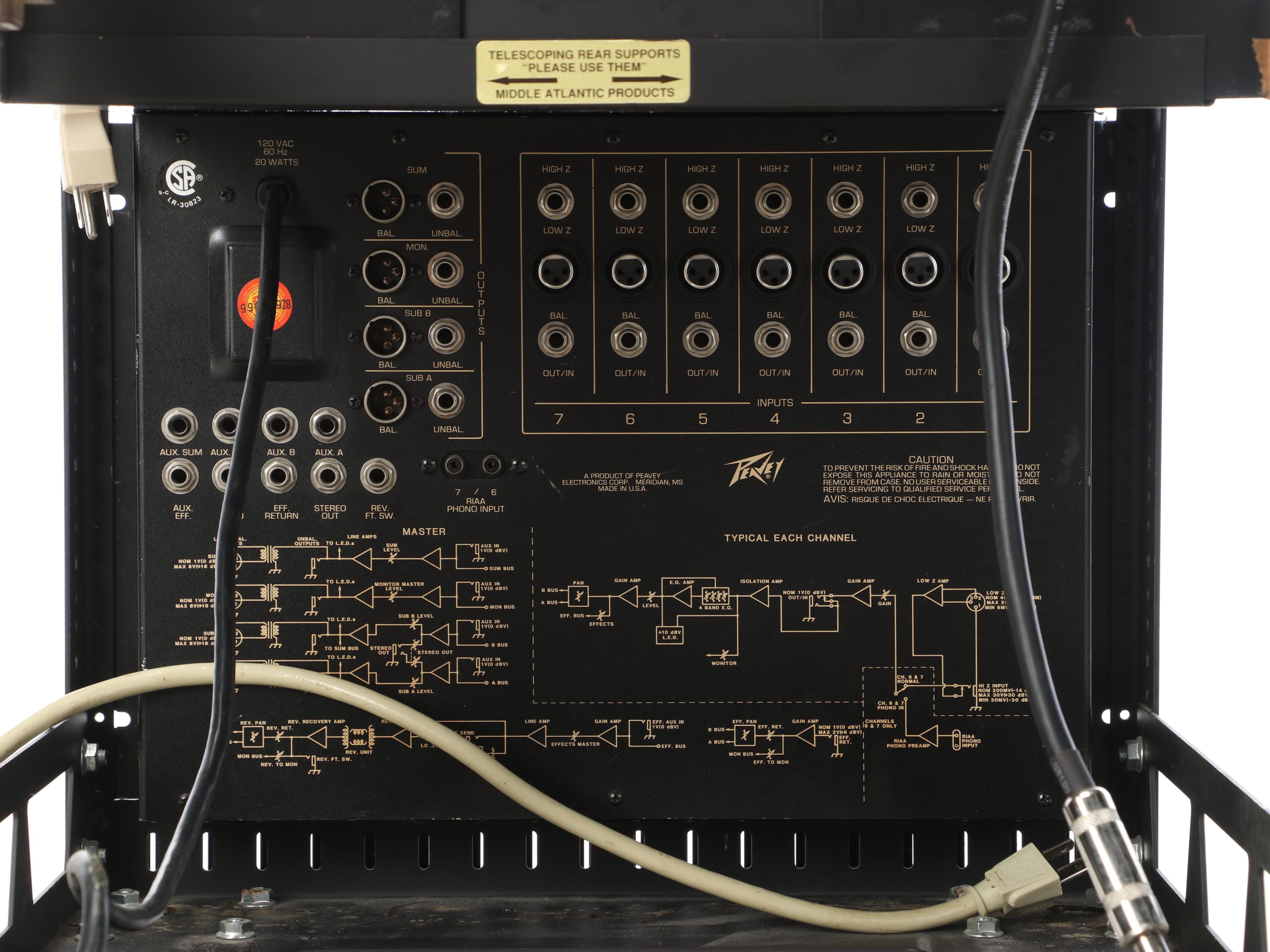 Peavey 701R Mixer, Crown, dbx, DOD and More Sound Components with Rack