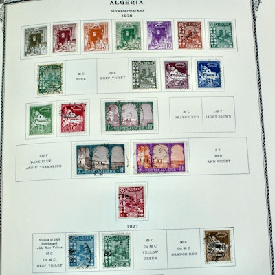 French Africa Postage Stamp Collection in a Scott Specialty Album