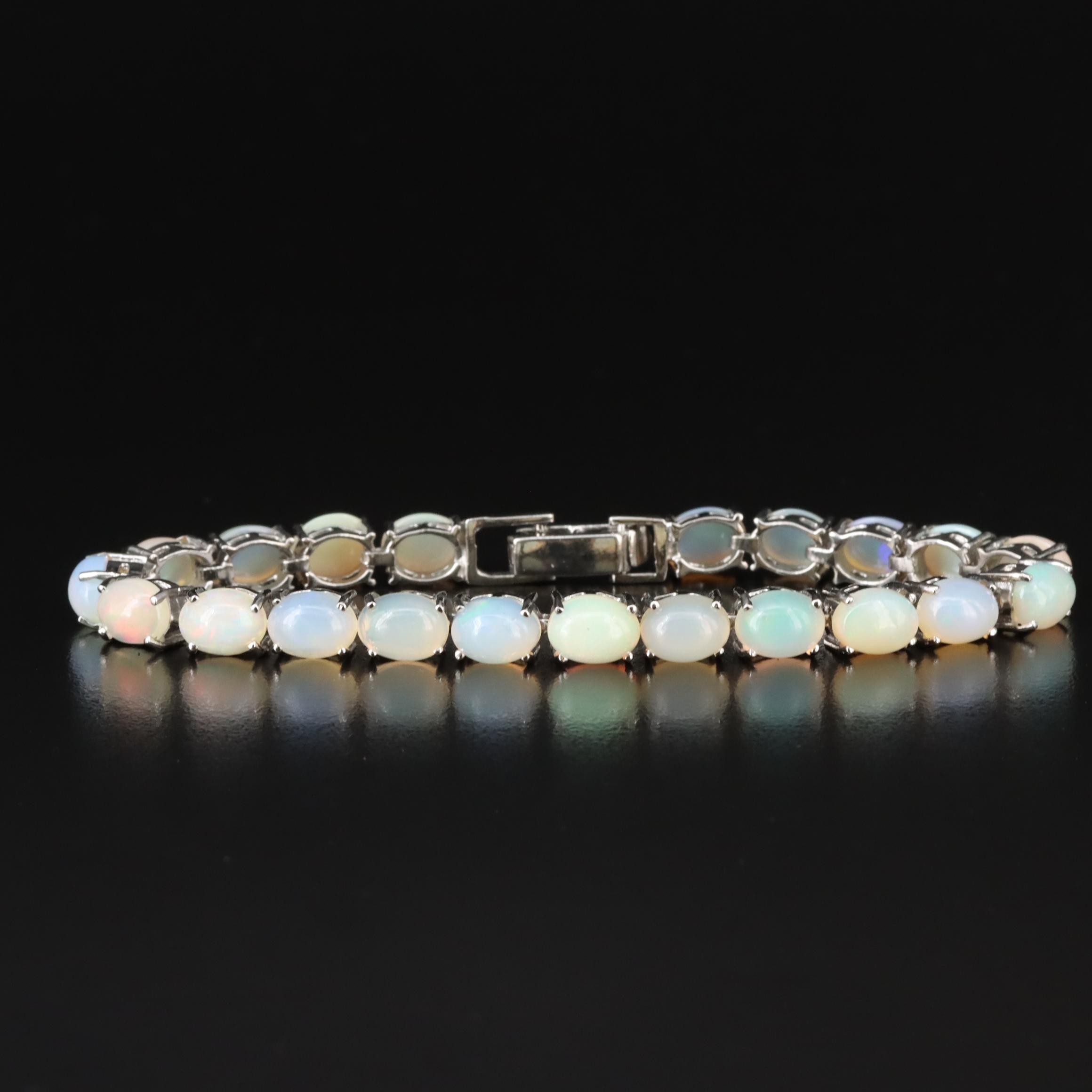Sterling Opal Bracelet