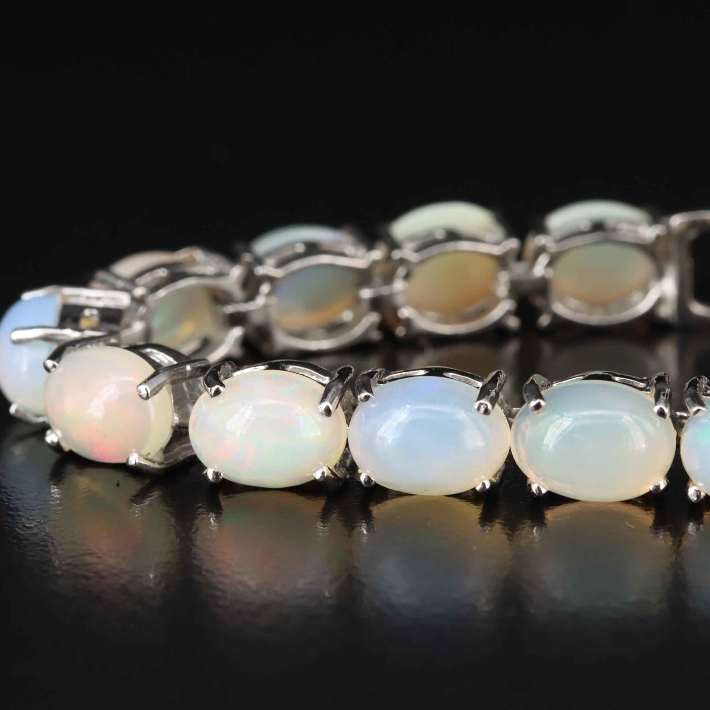 Sterling Opal Bracelet