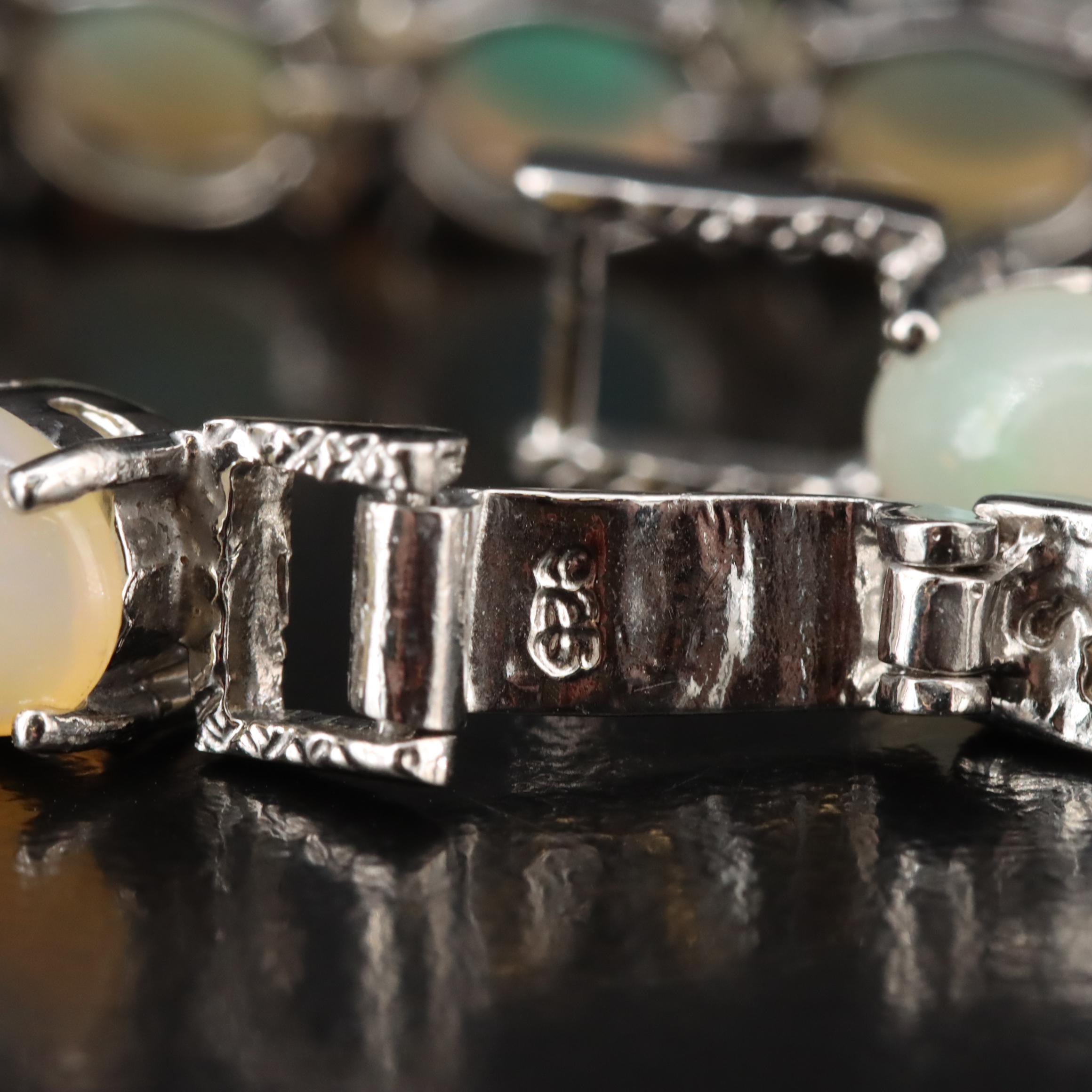 Sterling Opal Bracelet